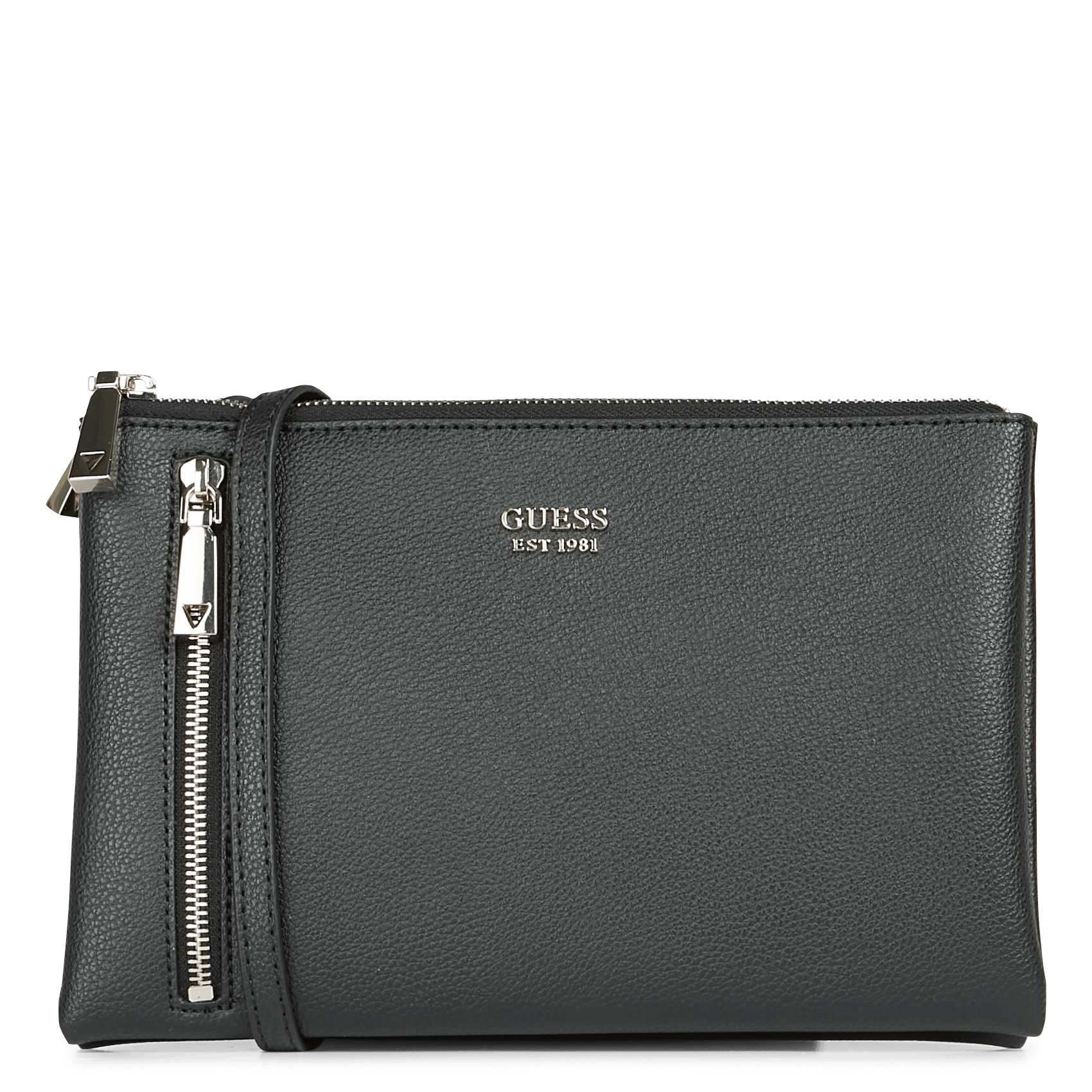 Bolso Bandolera Con Cremallera Black Guess - Mujer | Place des Tendances