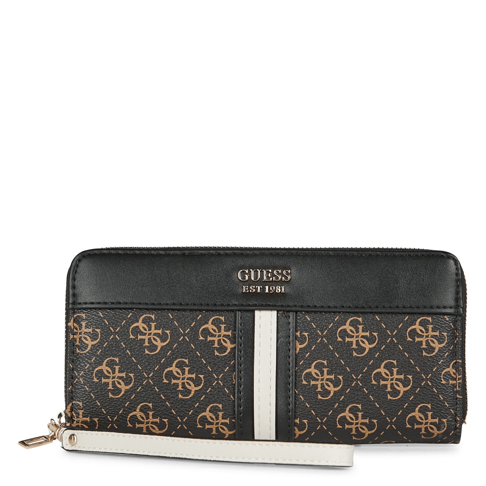 Cartera Estampada Con Cremallera Brown Multi Guess - Mujer | Place des  Tendances