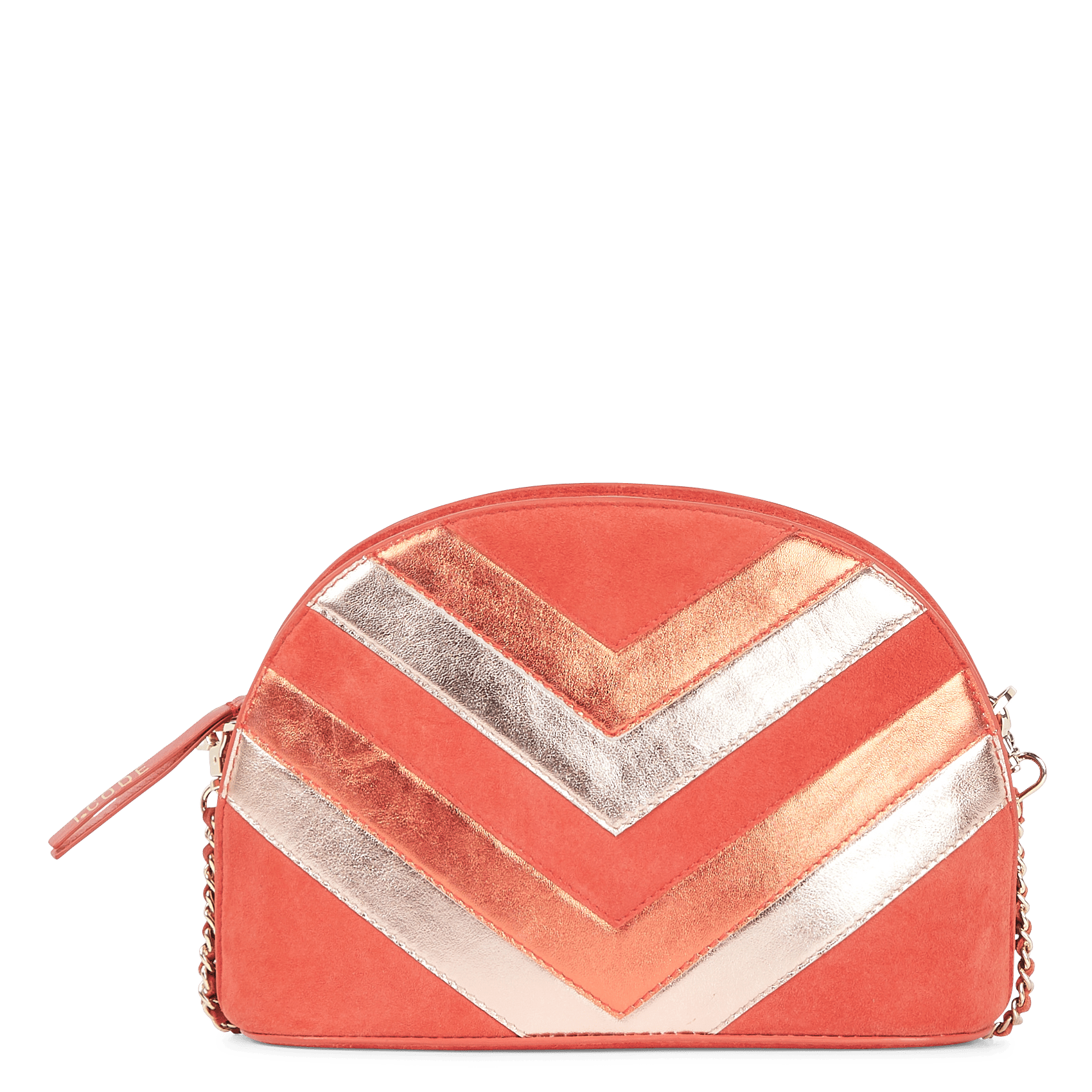 Bolso De Piel Con Cadena Orange I Code - Mujer | Place des Tendances