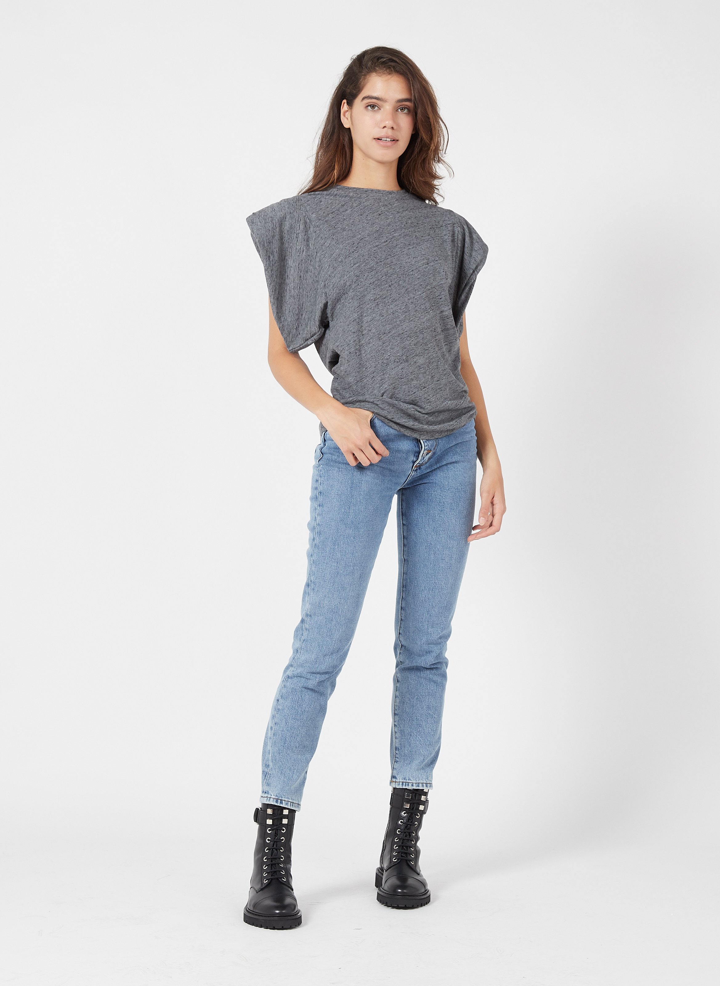 Botines De Piel Black Iro - Mujer | Place des Tendances