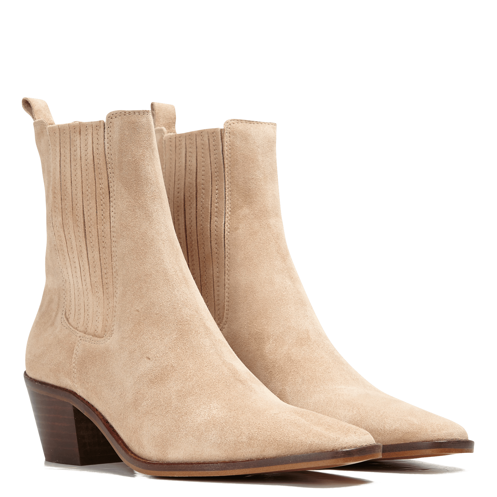Botines De Piel Con Tacón Beige Jonak - Mujer | Place des Tendances