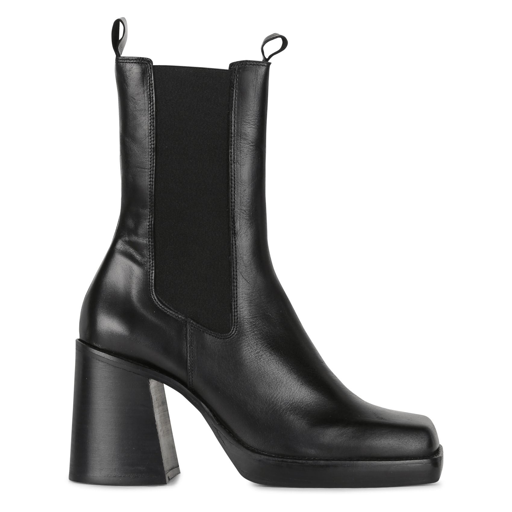 Botines De Piel Con Tacón Noir Jonak - Mujer | Place des Tendances
