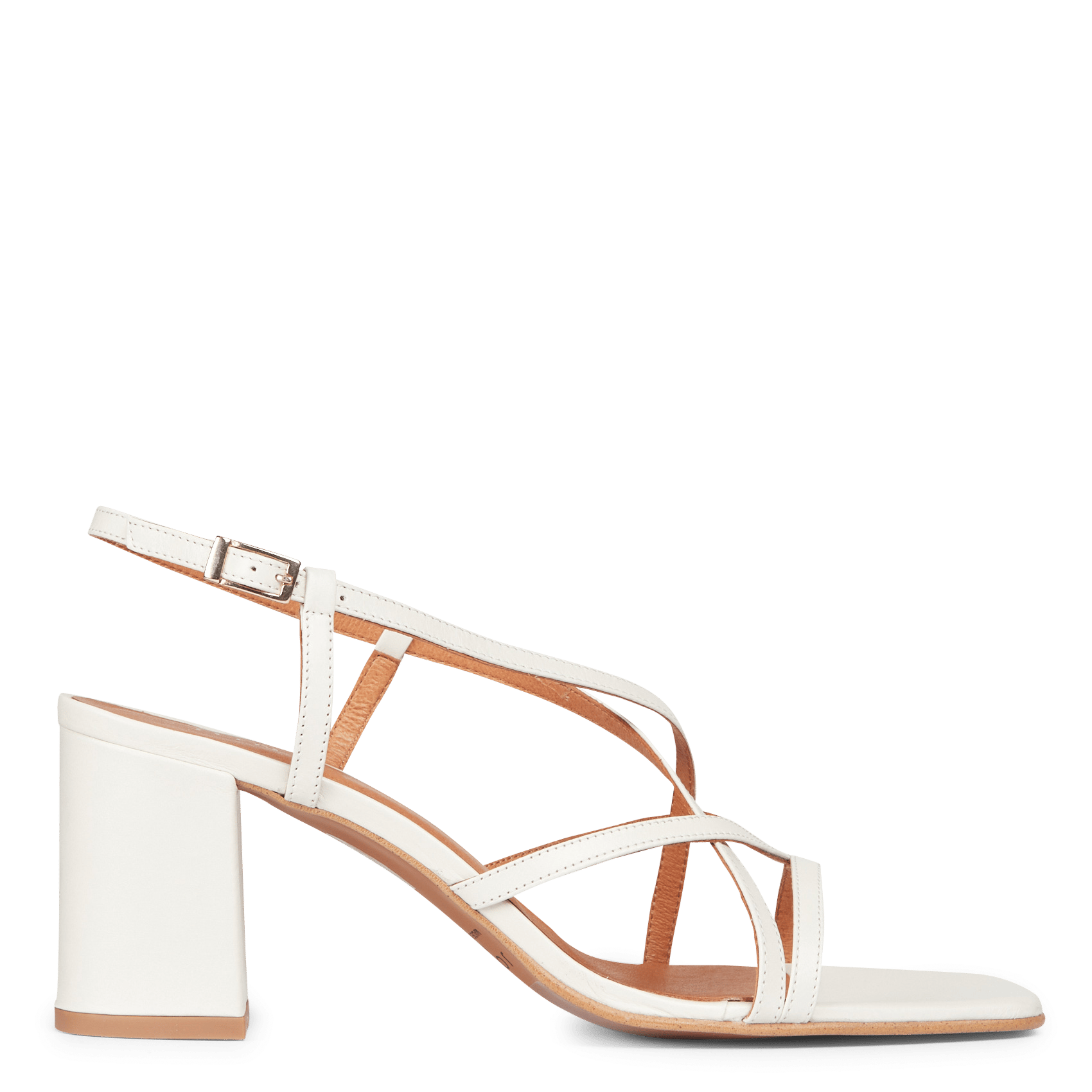 Sandalias De Piel Con Tacón Y Tiras Ecru Jonak - Mujer | Place des Tendances
