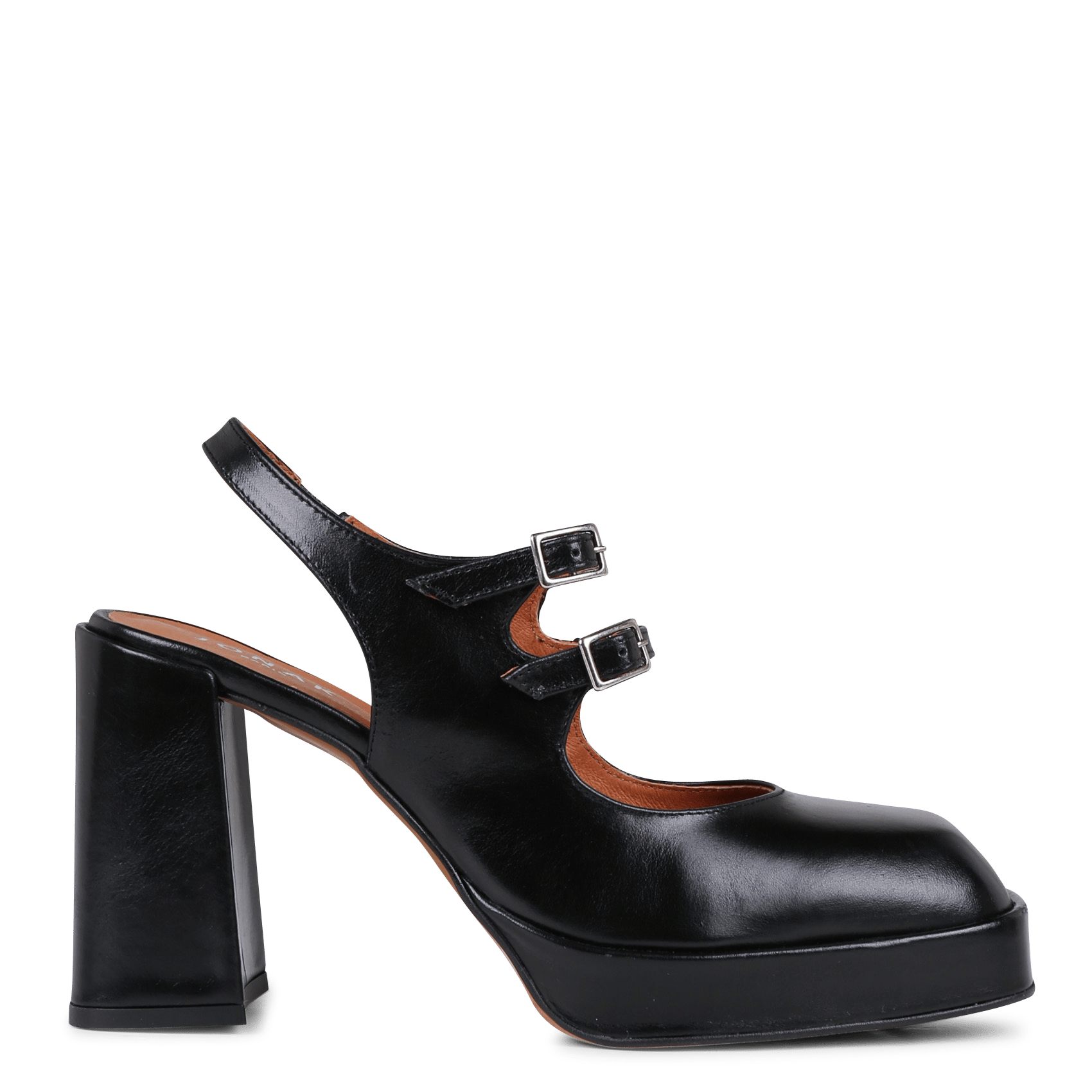 Zapatos Tipo Salomé De Piel Con Tiras Y Plataforma Noir Jonak - Mujer |  Place des Tendances