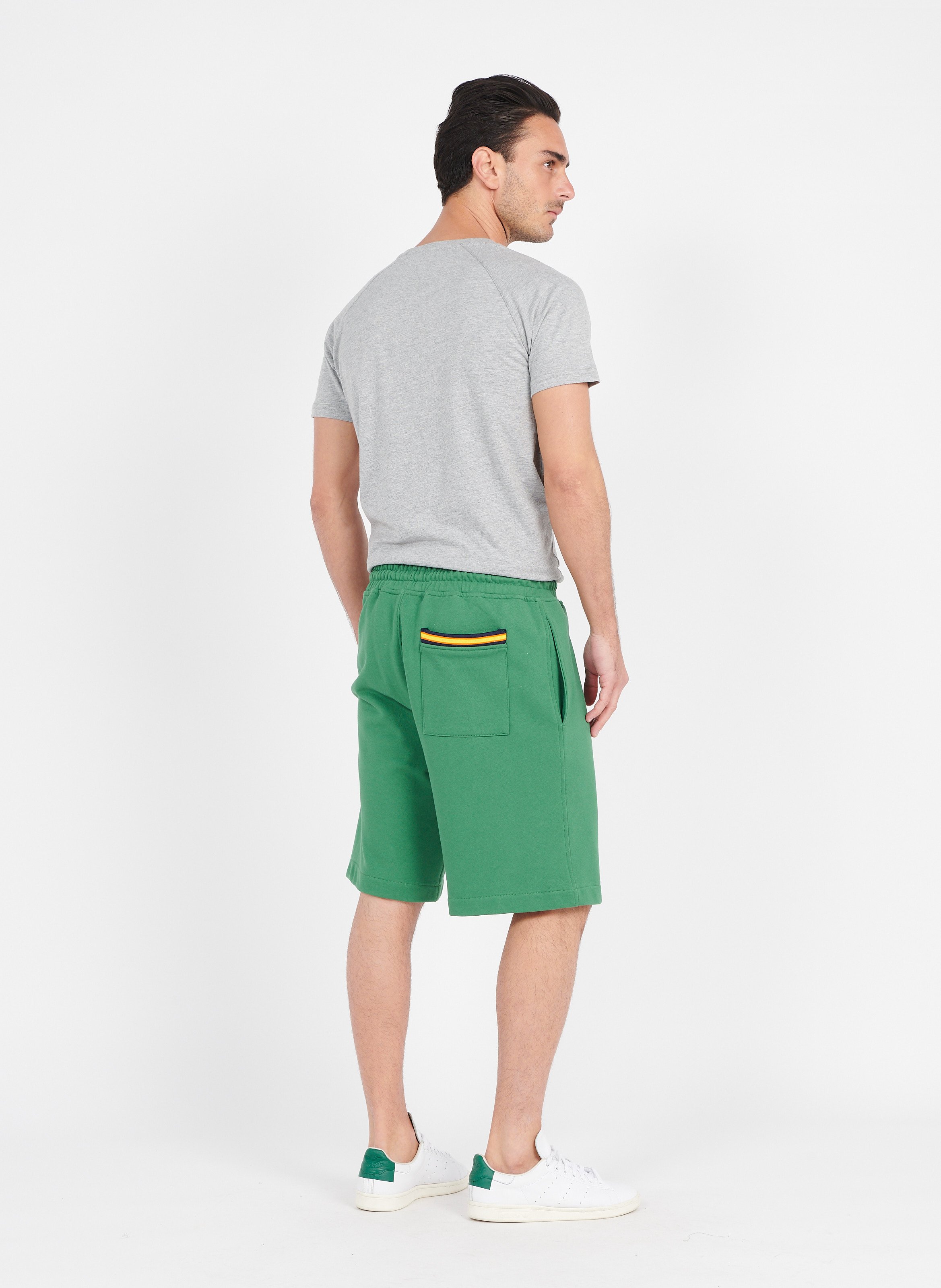 Pantalón Corto De Jogging De Algodón Green Dk K-way - Hombre | Place des  Tendances