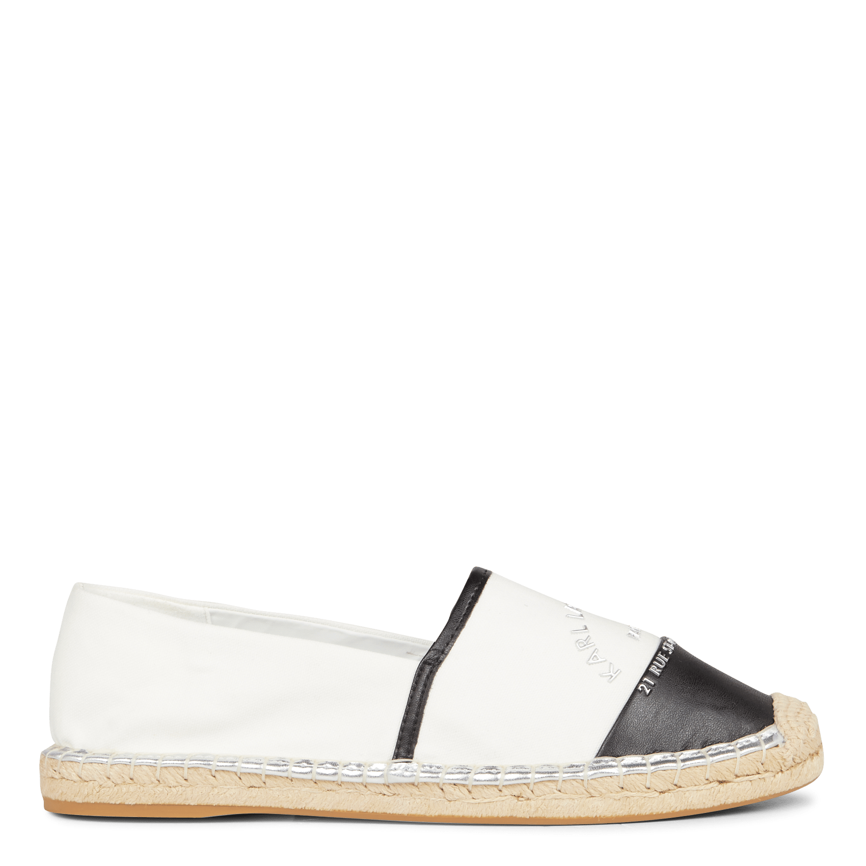 Alpargatas White Canvas W Karl Lagerfeld - | Place des Tendances