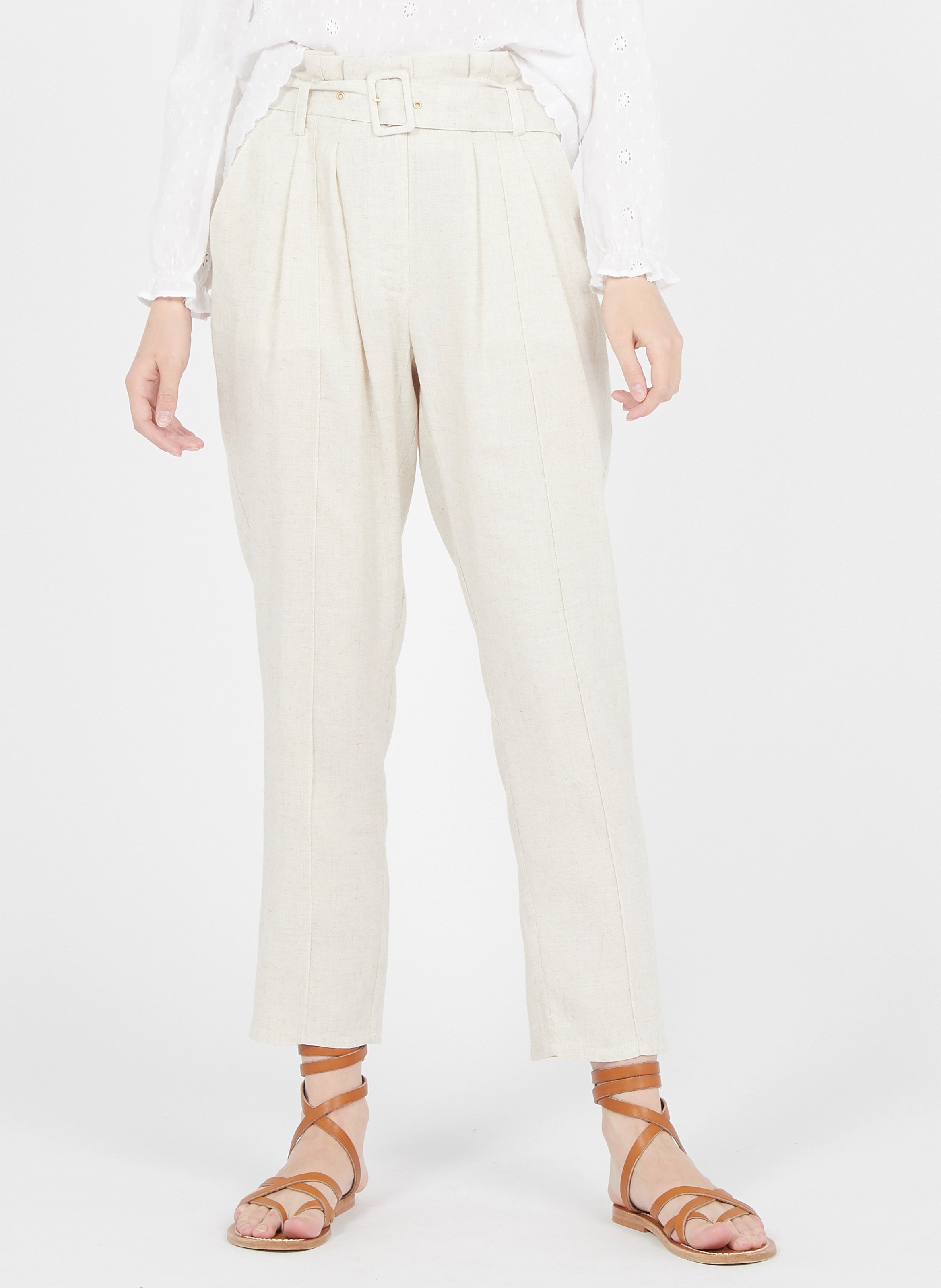 Pantalones de beige Mujer | Place des Tendances