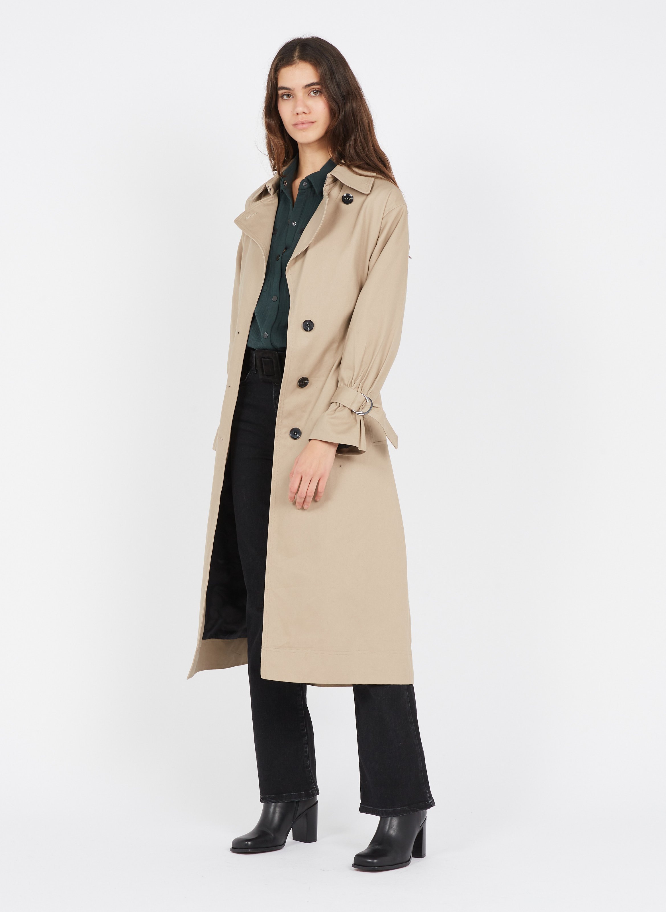 Mujer Gabardina Larga Beige | Abrigo Pimkie · AFRI Investment