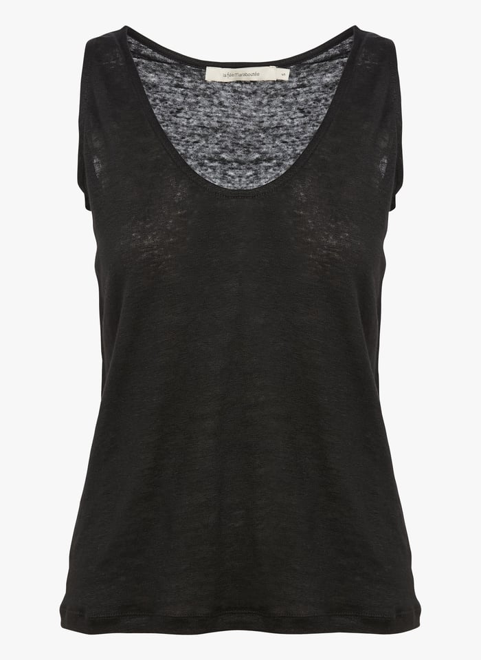 Camiseta tirantes lino discount mujer