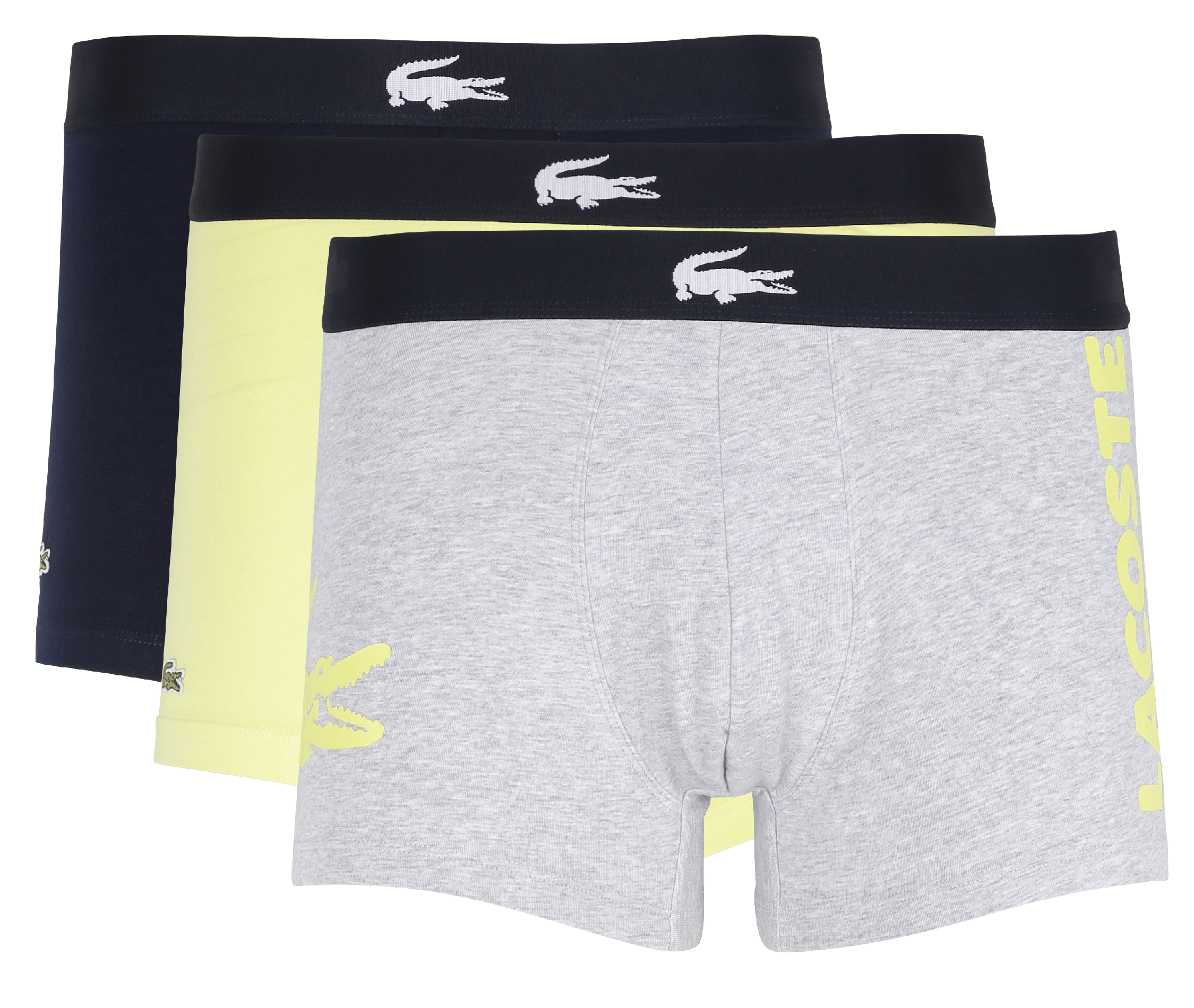 Lote De 3 Boxers Estampados Argent Chine Lacoste - Hombre | Place des  Tendances