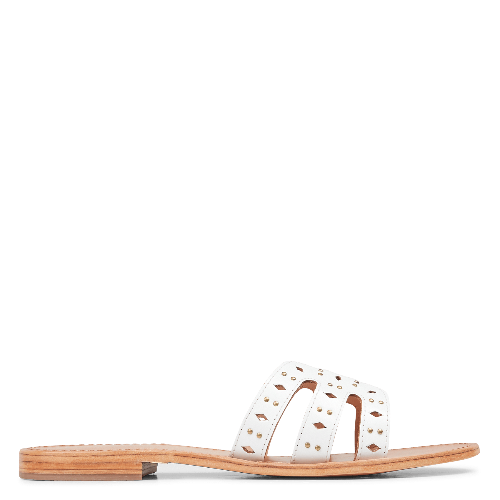 Mules De Piel Con Tachuelas Blanc Les Tropeziennes - Mujer | Place des  Tendances