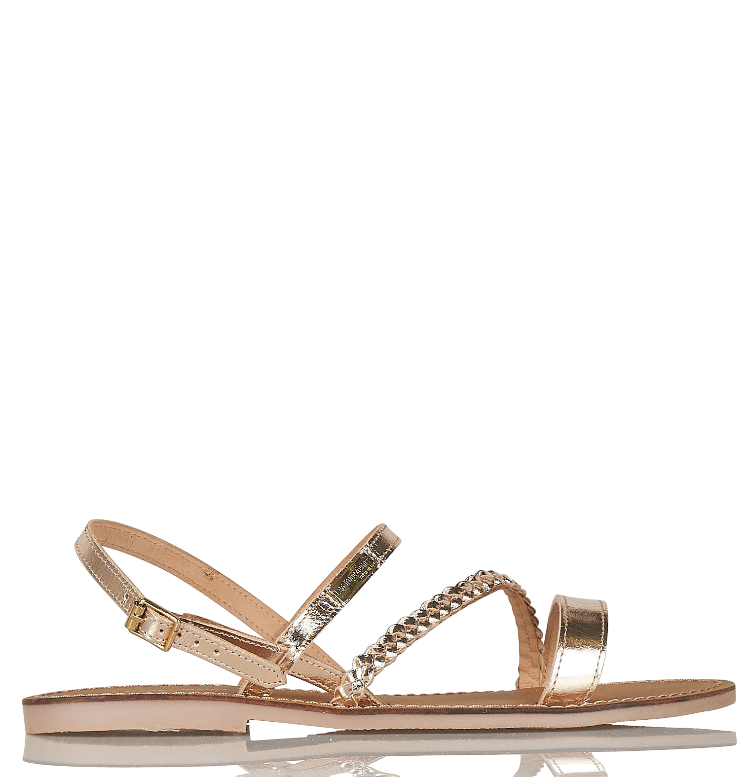 Sandalias Planas De Piel Dorada Or Les Tropeziennes - Mujer | Place des  Tendances