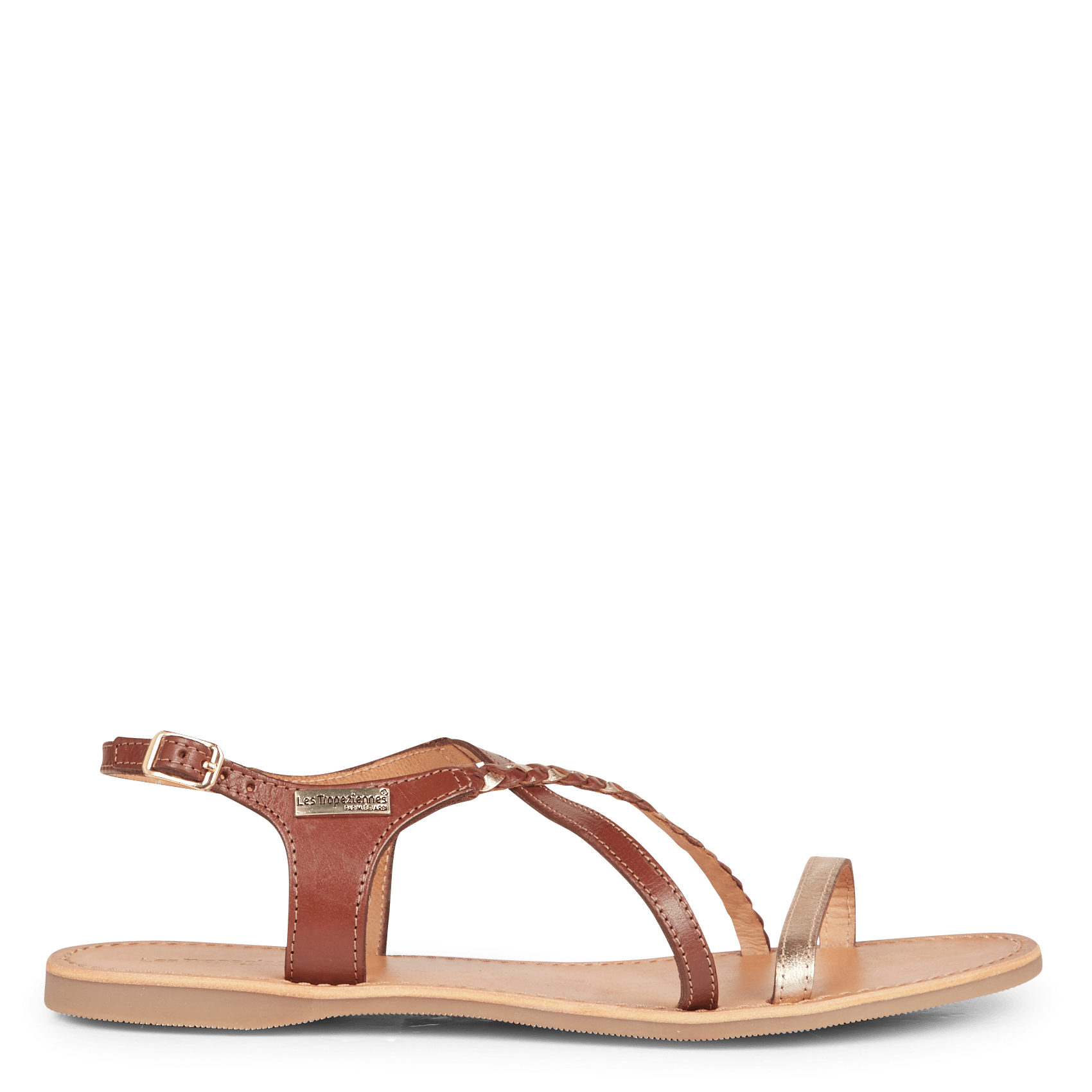 Sandalias Planas De Piel Tan/or Les Tropeziennes - Mujer | Place des  Tendances