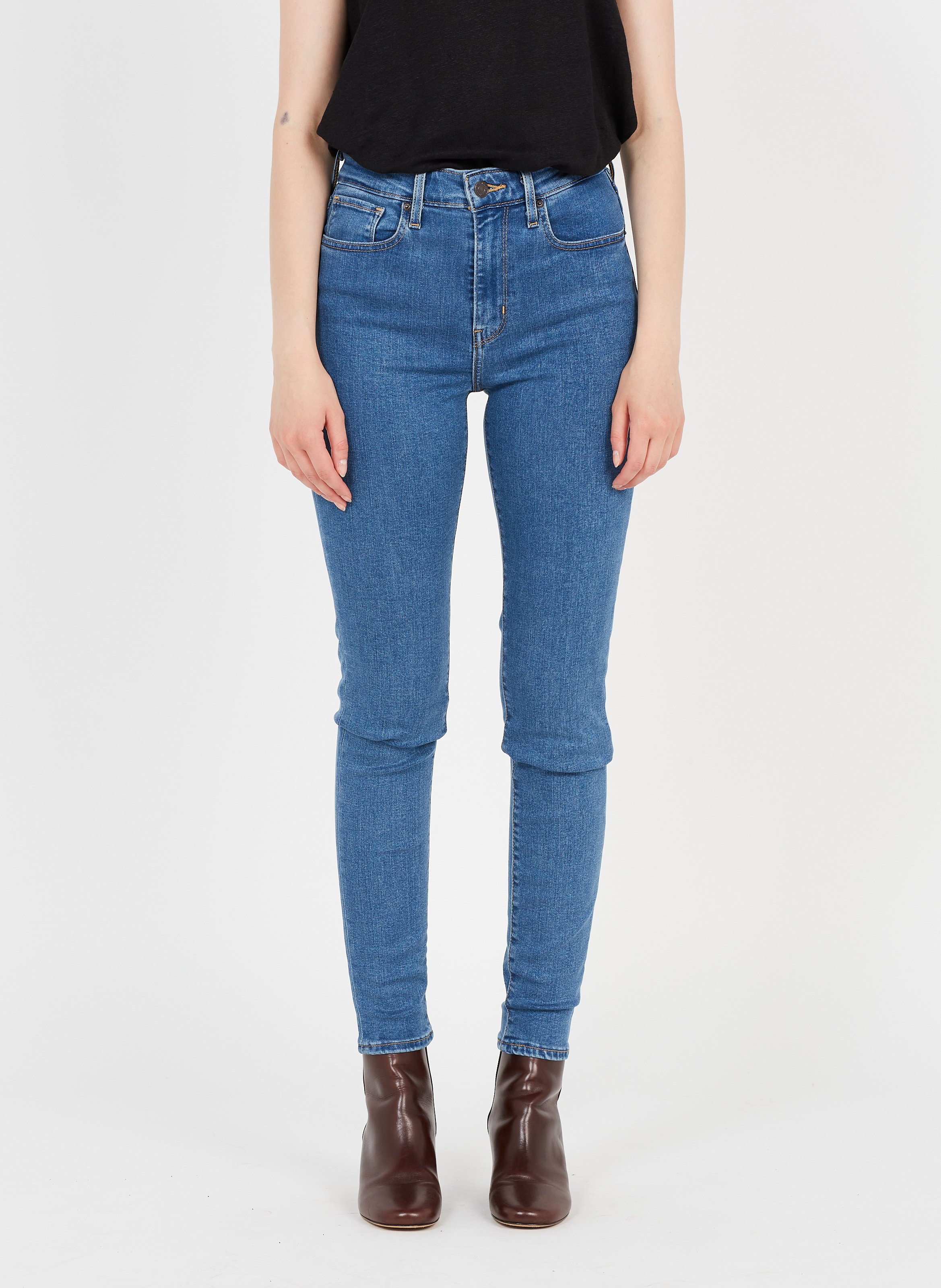 Vaquero Skinny De Talle Alto Indigo Fonce Levi's - Mujer | Place des  Tendances