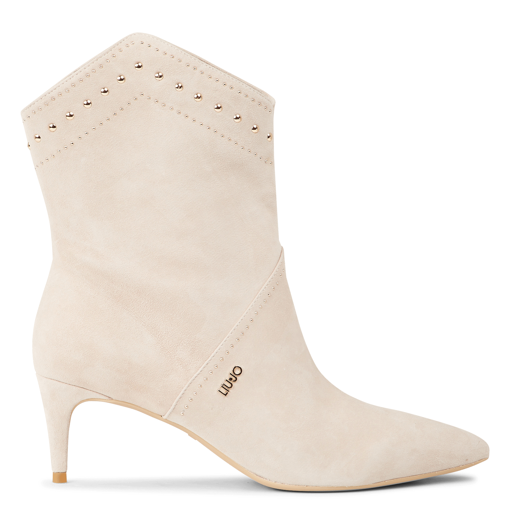 Botines De Piel Con Tacón Y Tachuelas Sand Liu Jo - Mujer | Place des  Tendances