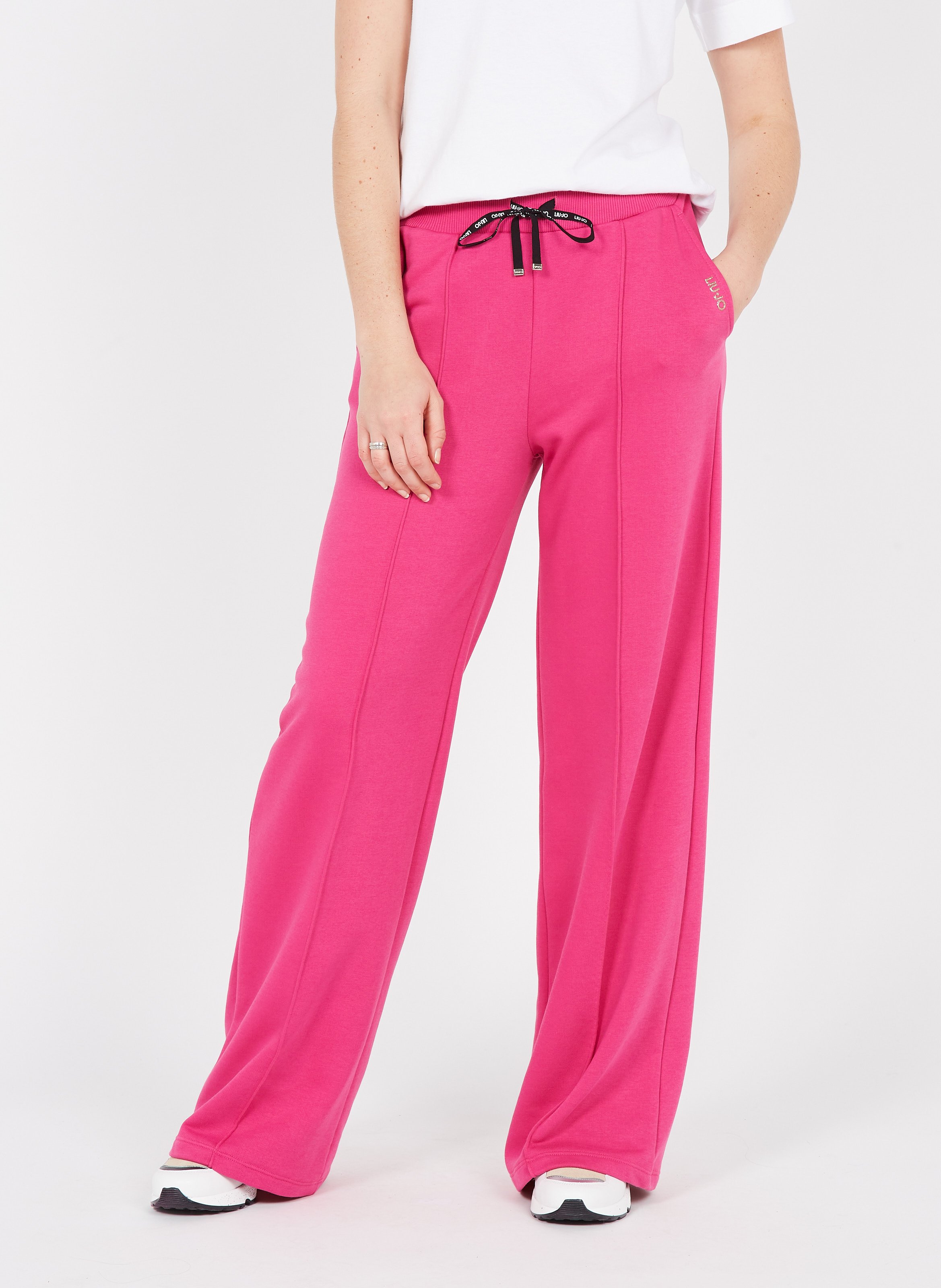Pantalón De Jogging Ancho Fuxia Liu Jo - Mujer | Place des Tendances