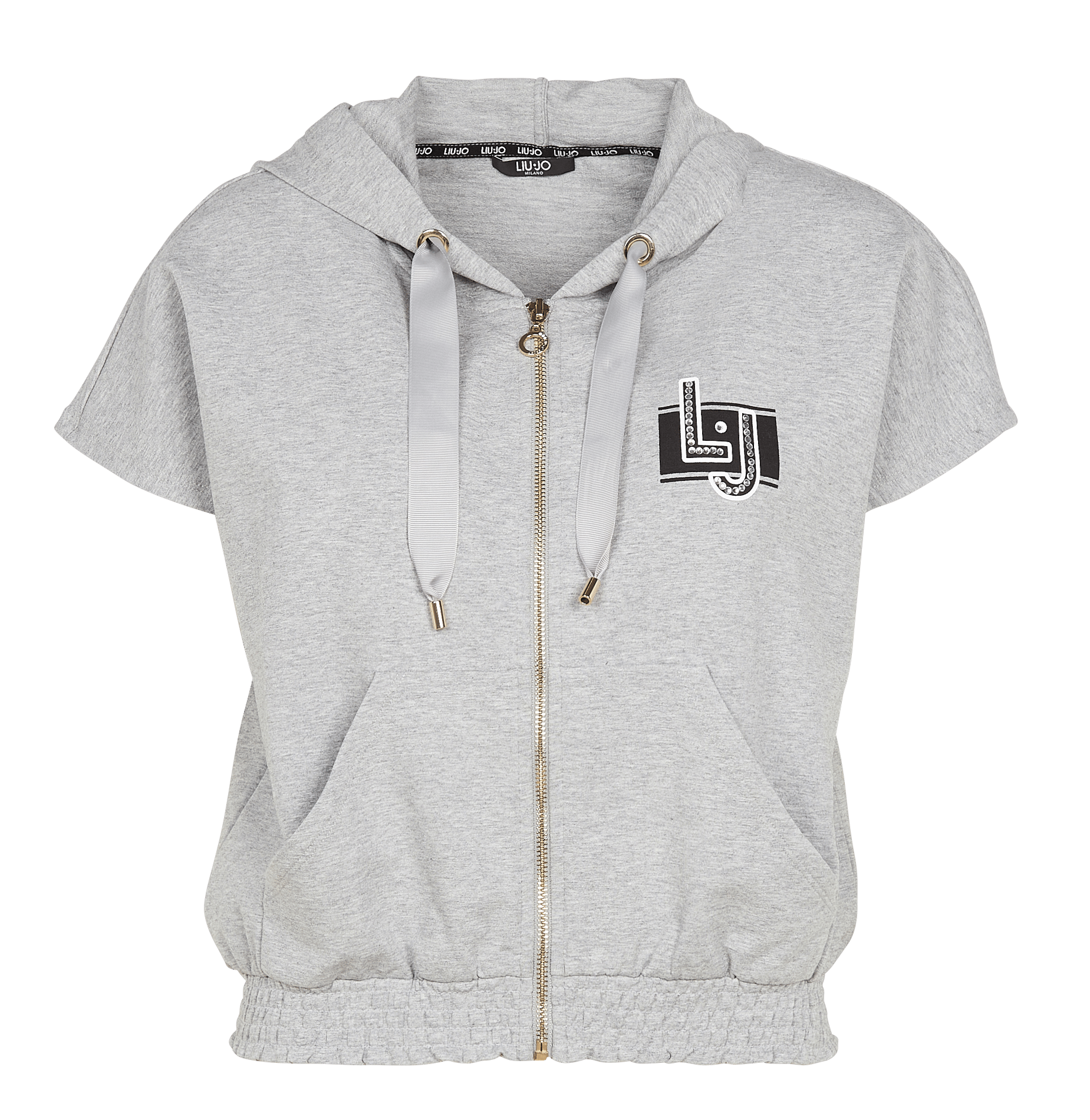 Sudadera con cremallera corta