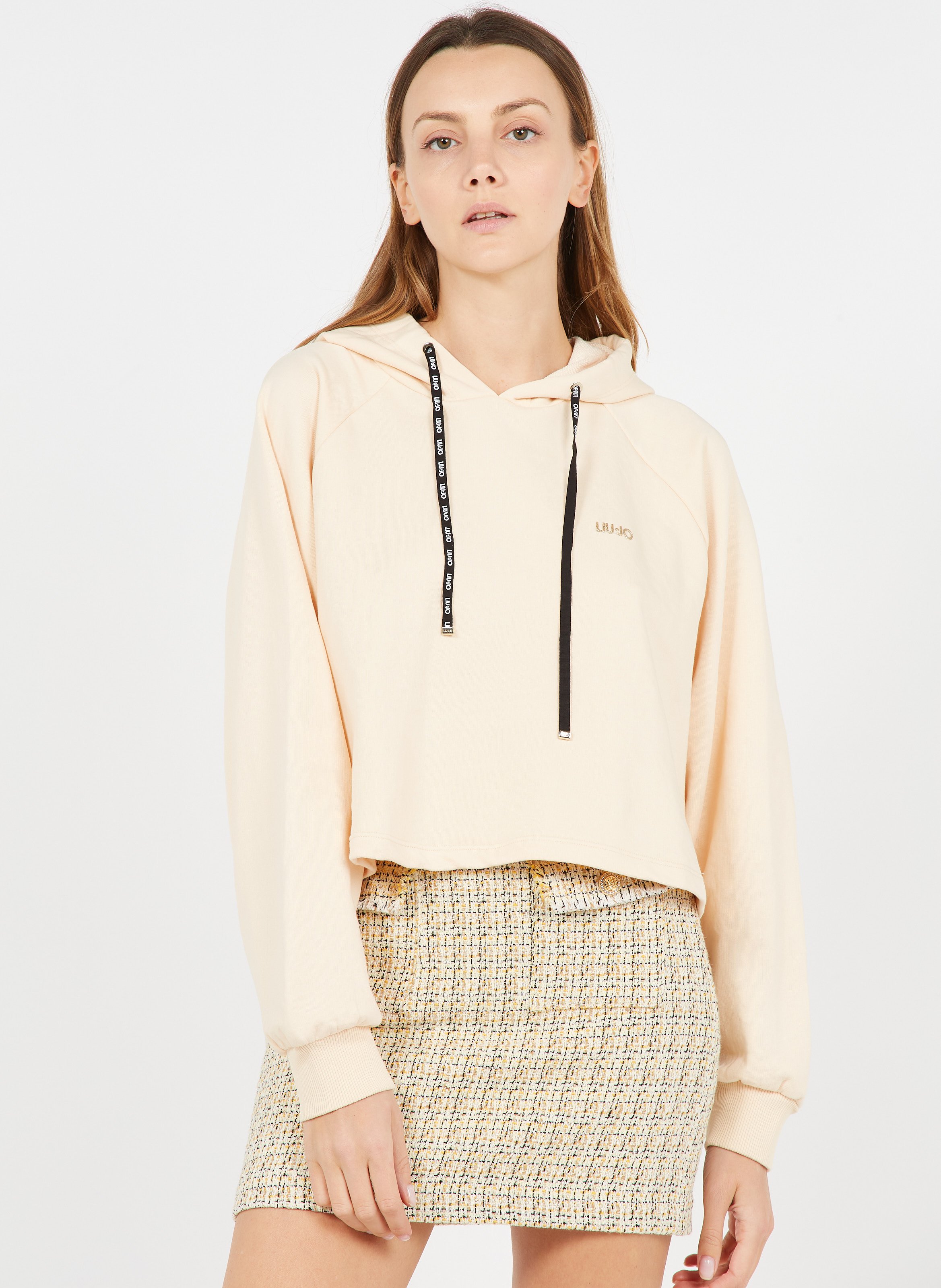 Sudadera Holgada De Mezcla De Algodón Con Capucha Alba Liu Jo - Mujer |  Place des Tendances