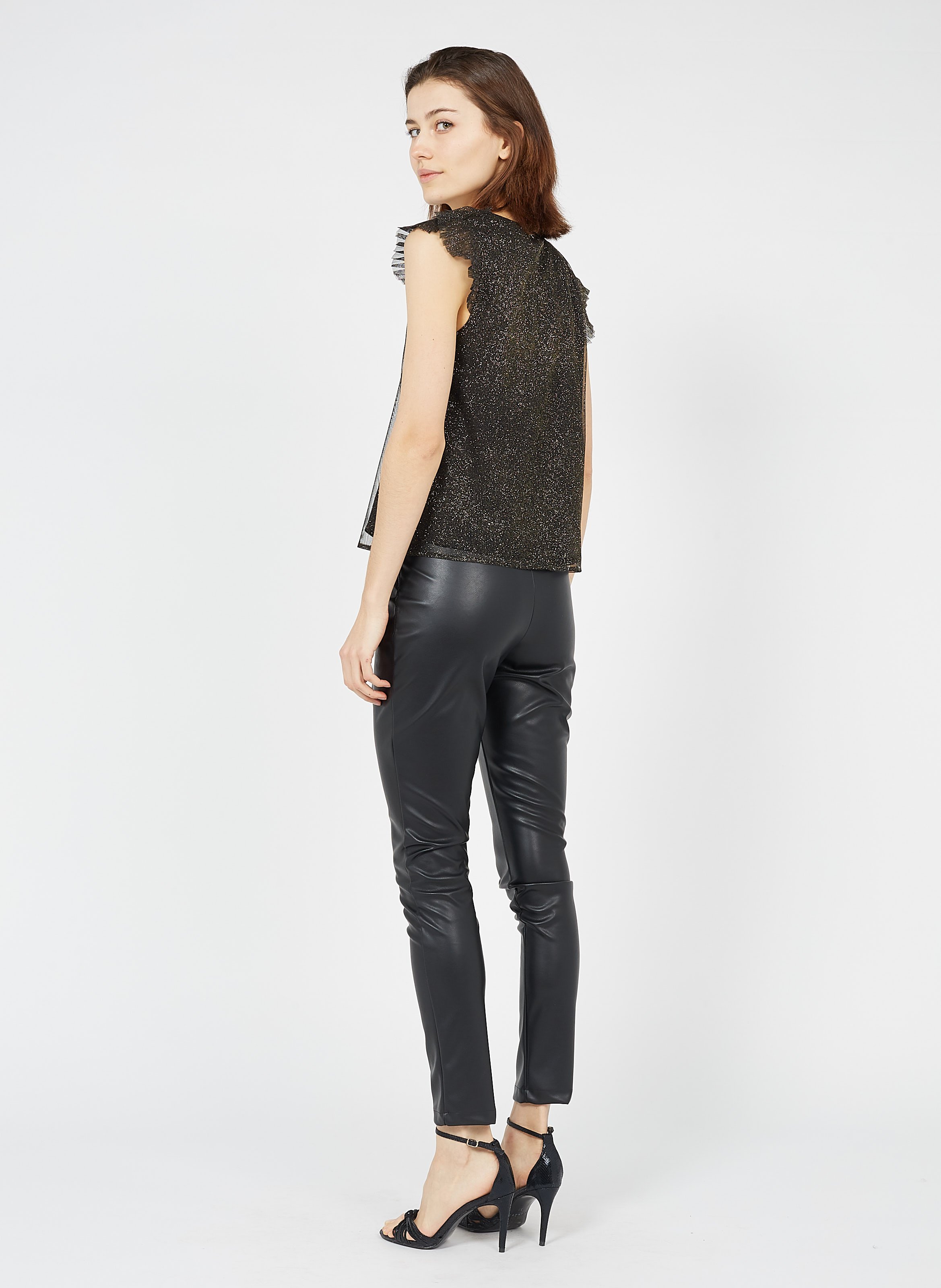 Pantalón Skinny Encerado De Talle Alto Black Liu Jo - Mujer | Place des  Tendances