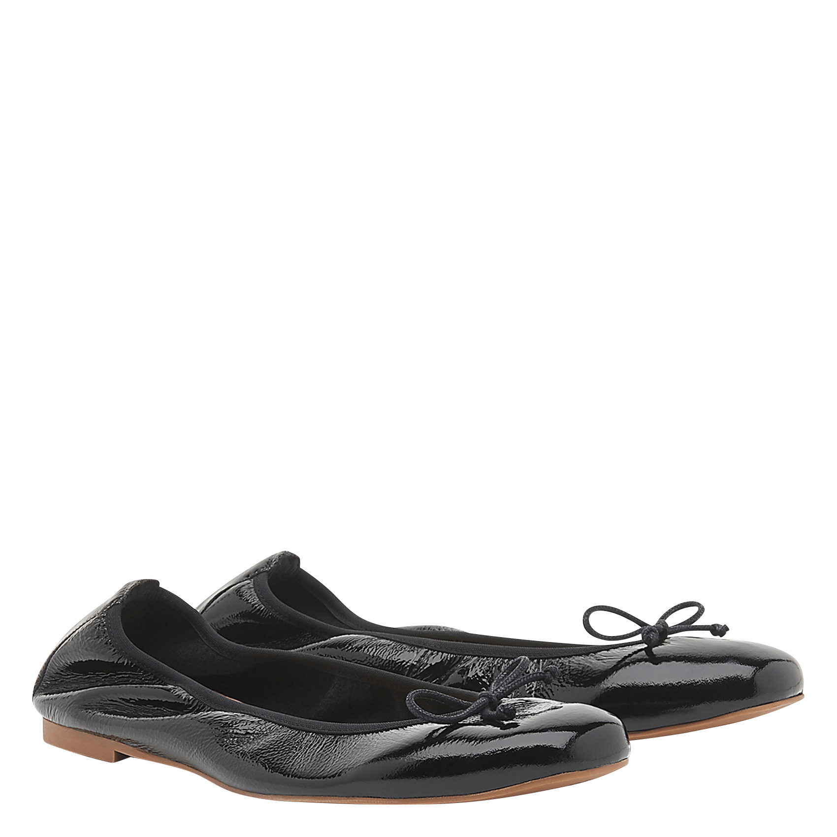 Manoletinas De Charol Arrugado Black Lk Bennett - Mujer | Place des  Tendances