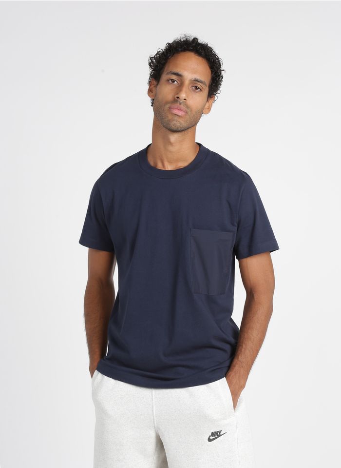 LOREAK MENDIAN Camiseta regular fit de algodón con cuello redondo en azul