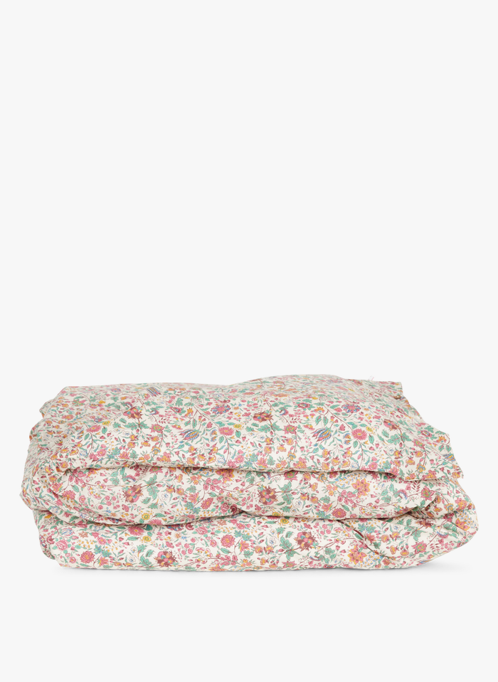 LOUISE MISHA Funda de edredón de algodón orgánico con estampado floral en multicolor