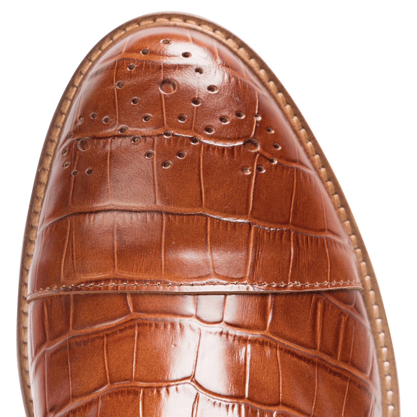 Botines marrones con tacón efecto piel cocodrilo NA-KD de segunda mano –  it.closet