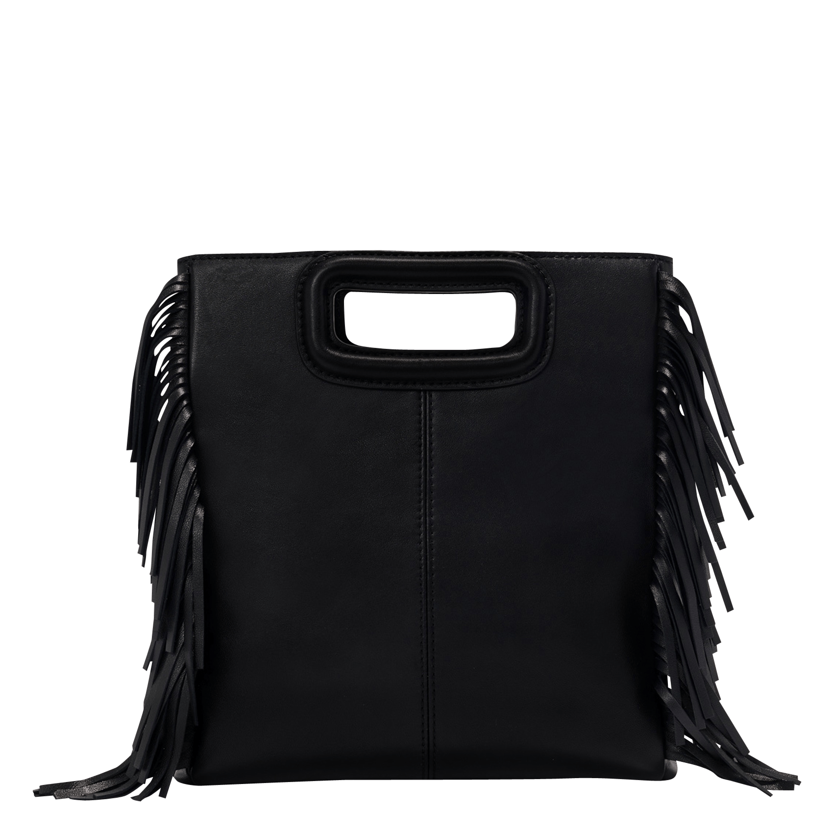 Bolso Bandolera De Piel Con Tachuelas Noir Maje - Mujer | Place des  Tendances