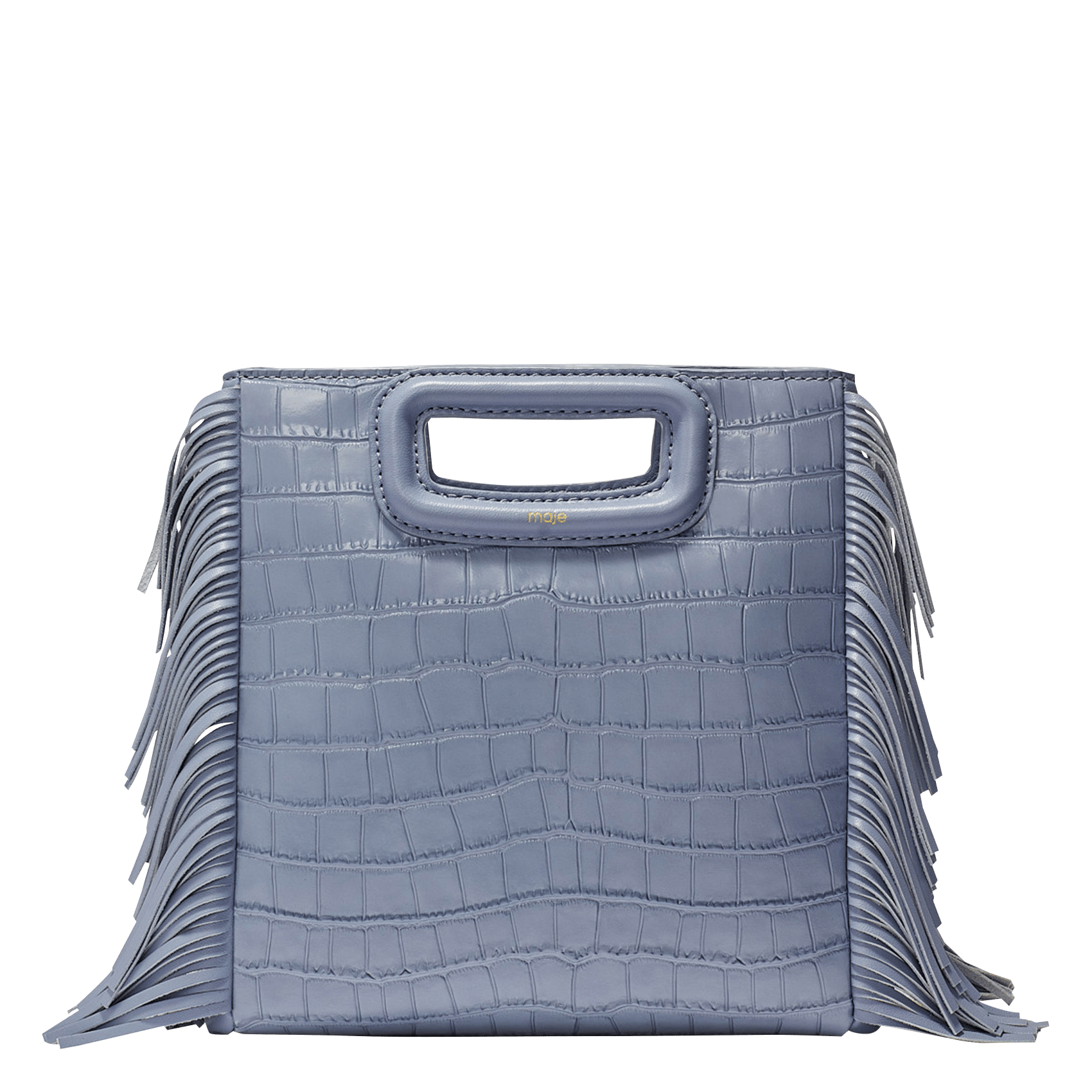 Bolso M De Piel Imitación Cocodrilo Bleu Jean Maje - Mujer | Place des  Tendances