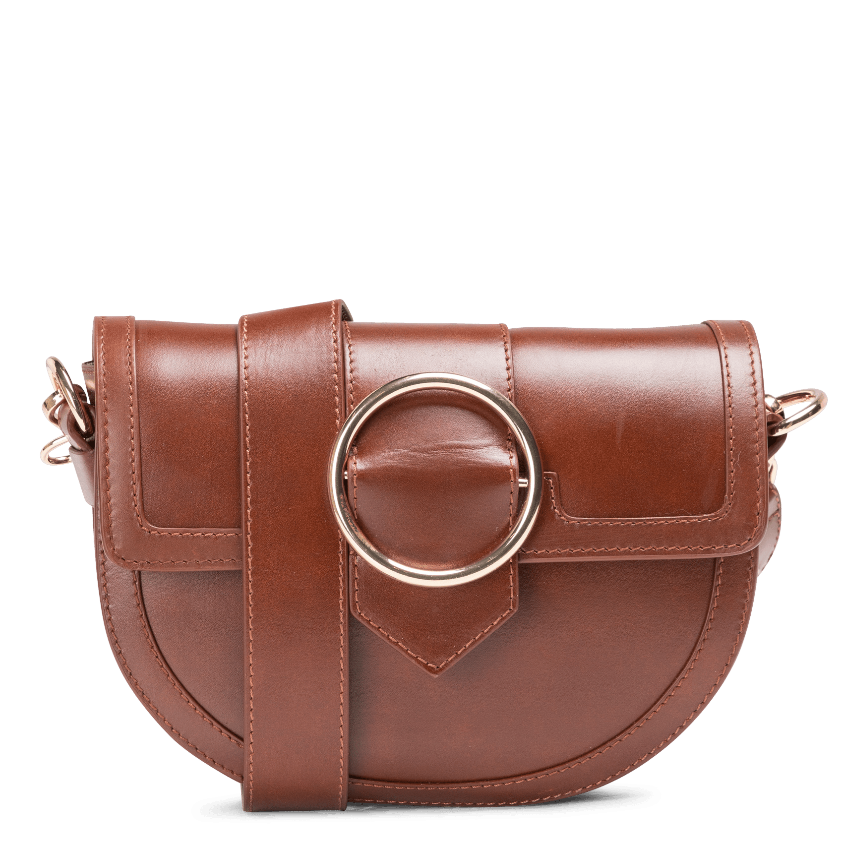 Bolso Bandolera Piel Cognac Maradji | Place des Tendances