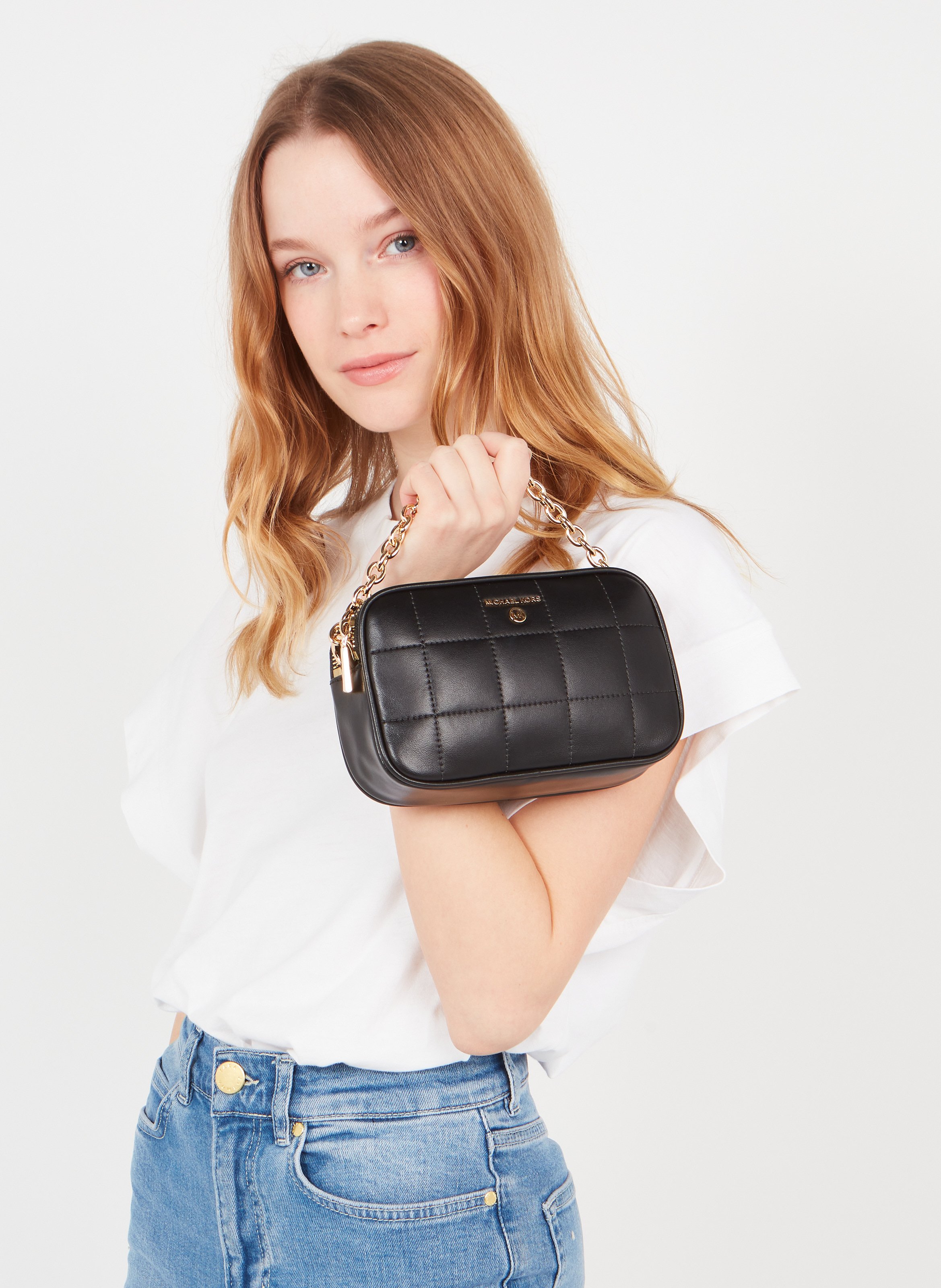 Bolso Acolchado De Piel Black Michael Kors - Mujer | Place des Tendances