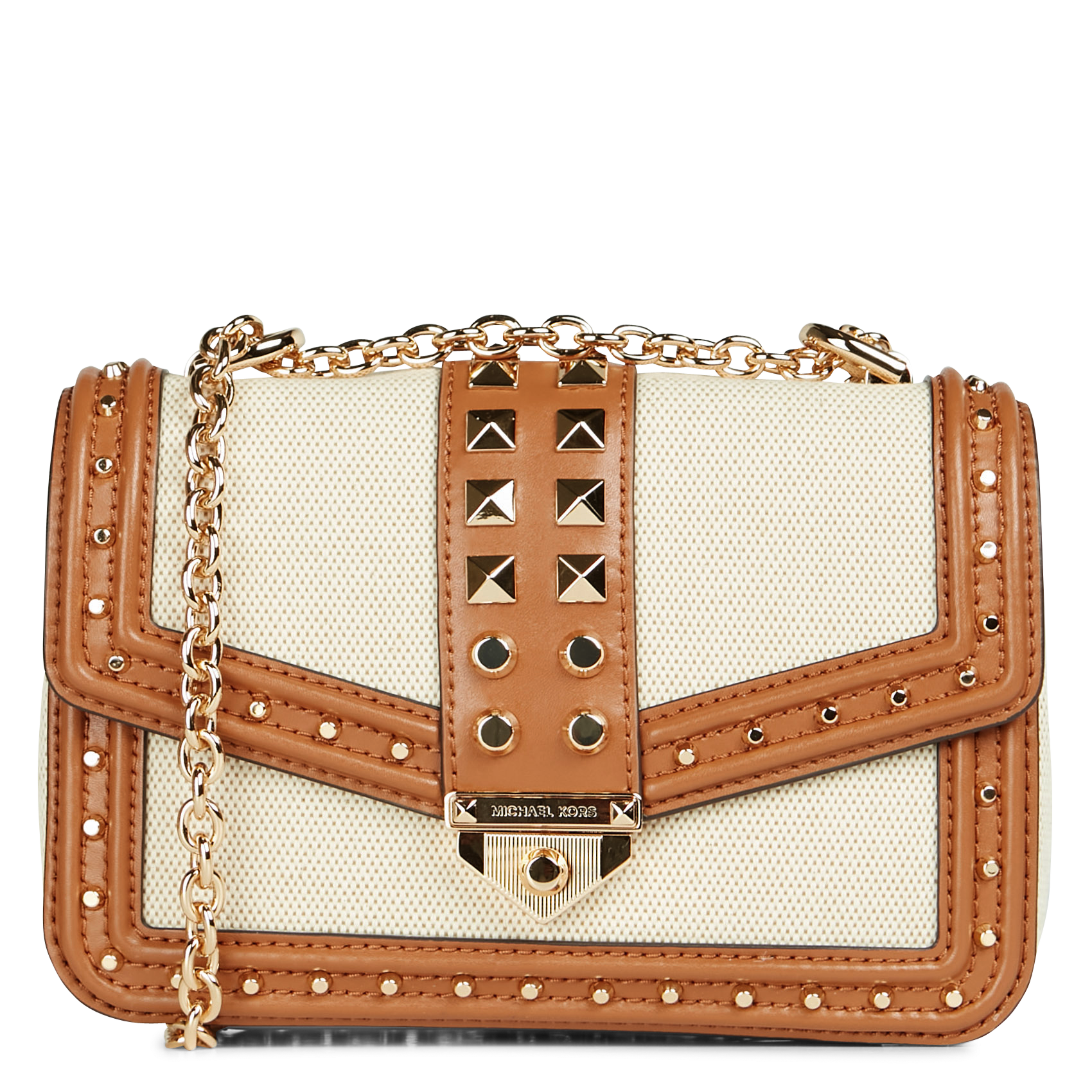 MICHAEL Michael Kors DANIELA GUSSET CROSSBODY - Across body bag - brown -  Zalando.de