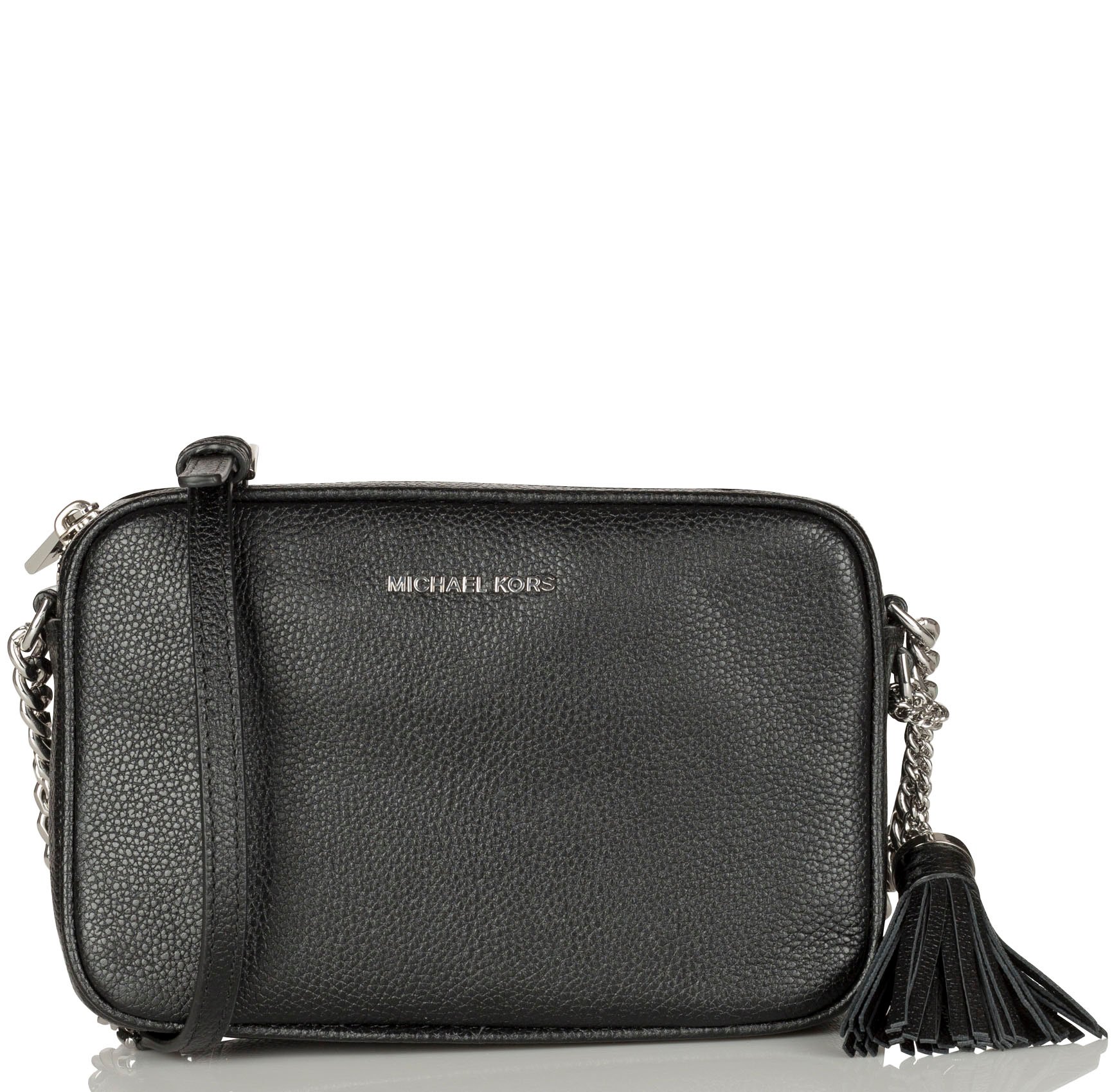 Bolso Bandolera De Piel Granulada Black Michael Kors - Mujer | Place des  Tendances