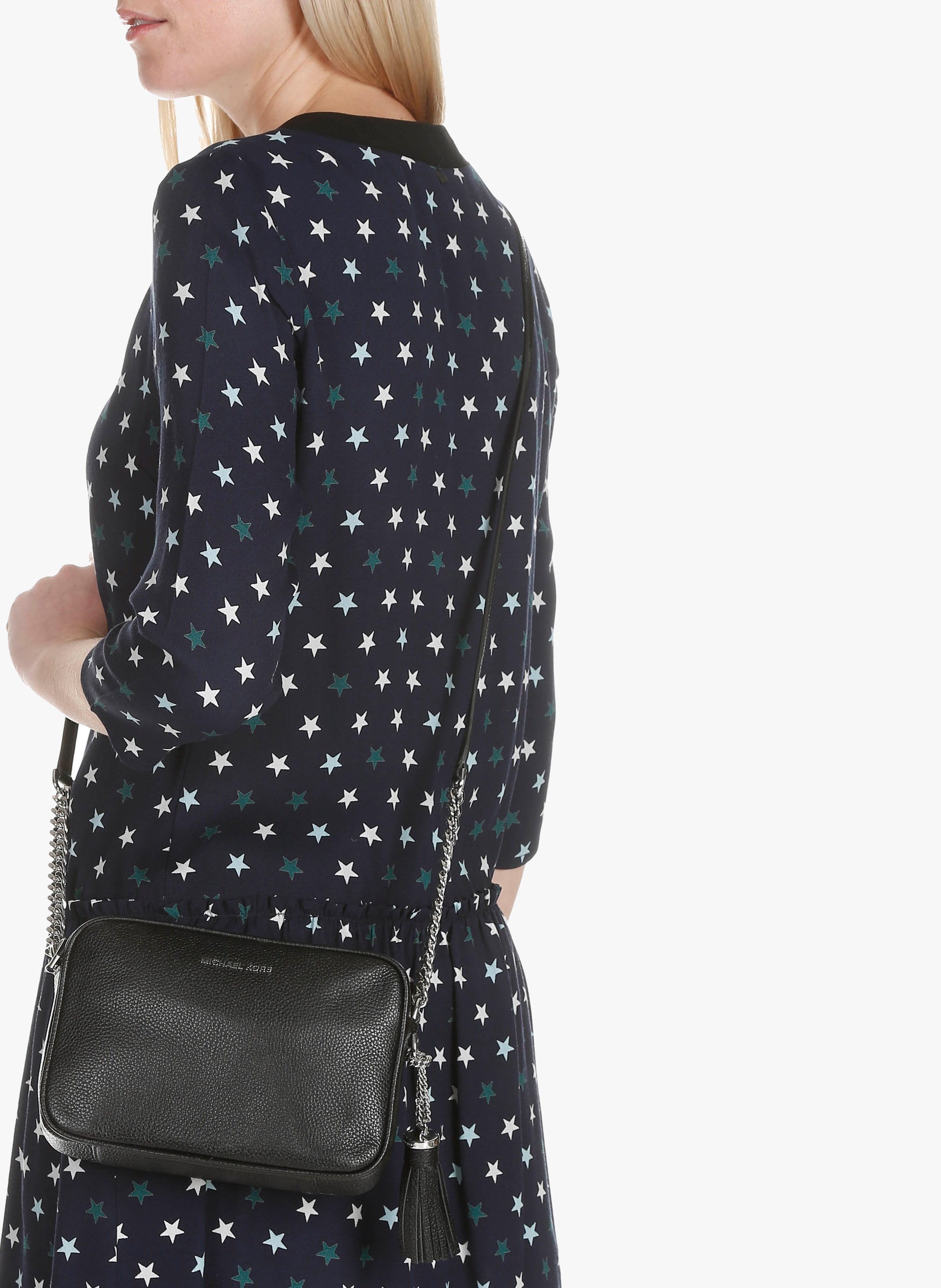 Bolso Bandolera De Piel Granulada Black Michael Kors - Mujer | Place des  Tendances