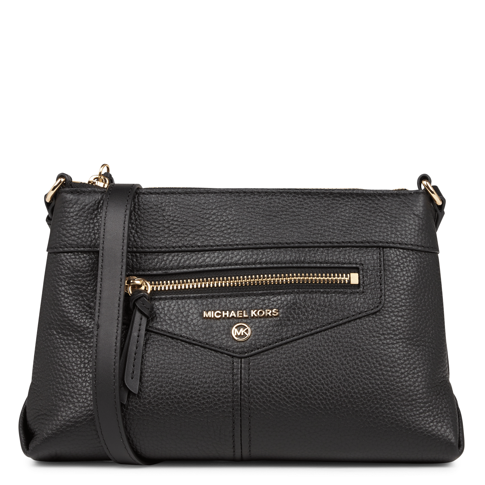 Bolso Bandolera De Piel Granulada Black Michael Kors - Mujer | Place des  Tendances