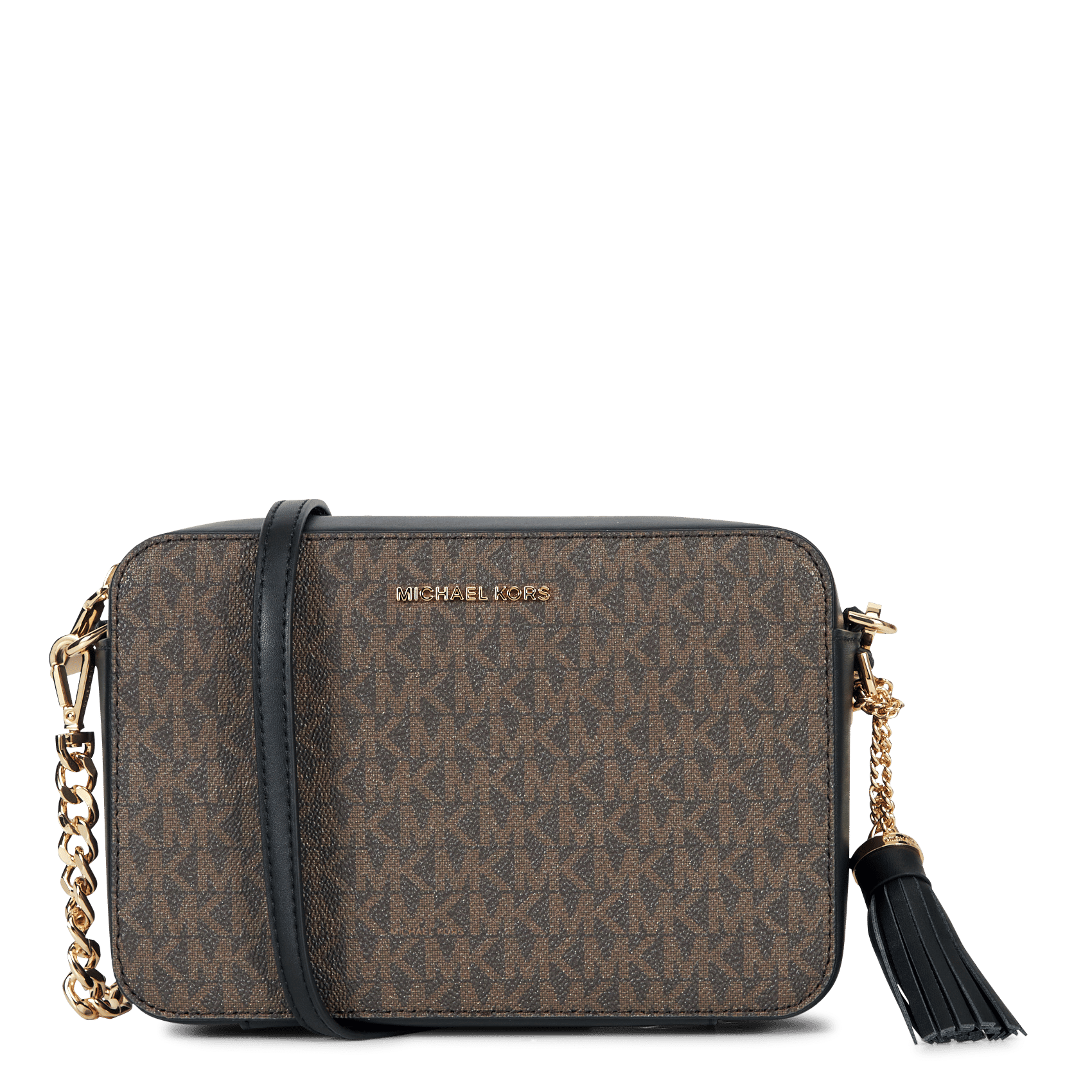 Bolso Bandolera Pequeño Con Monograma Brown/blk Michael Kors - Mujer |  Place des Tendances