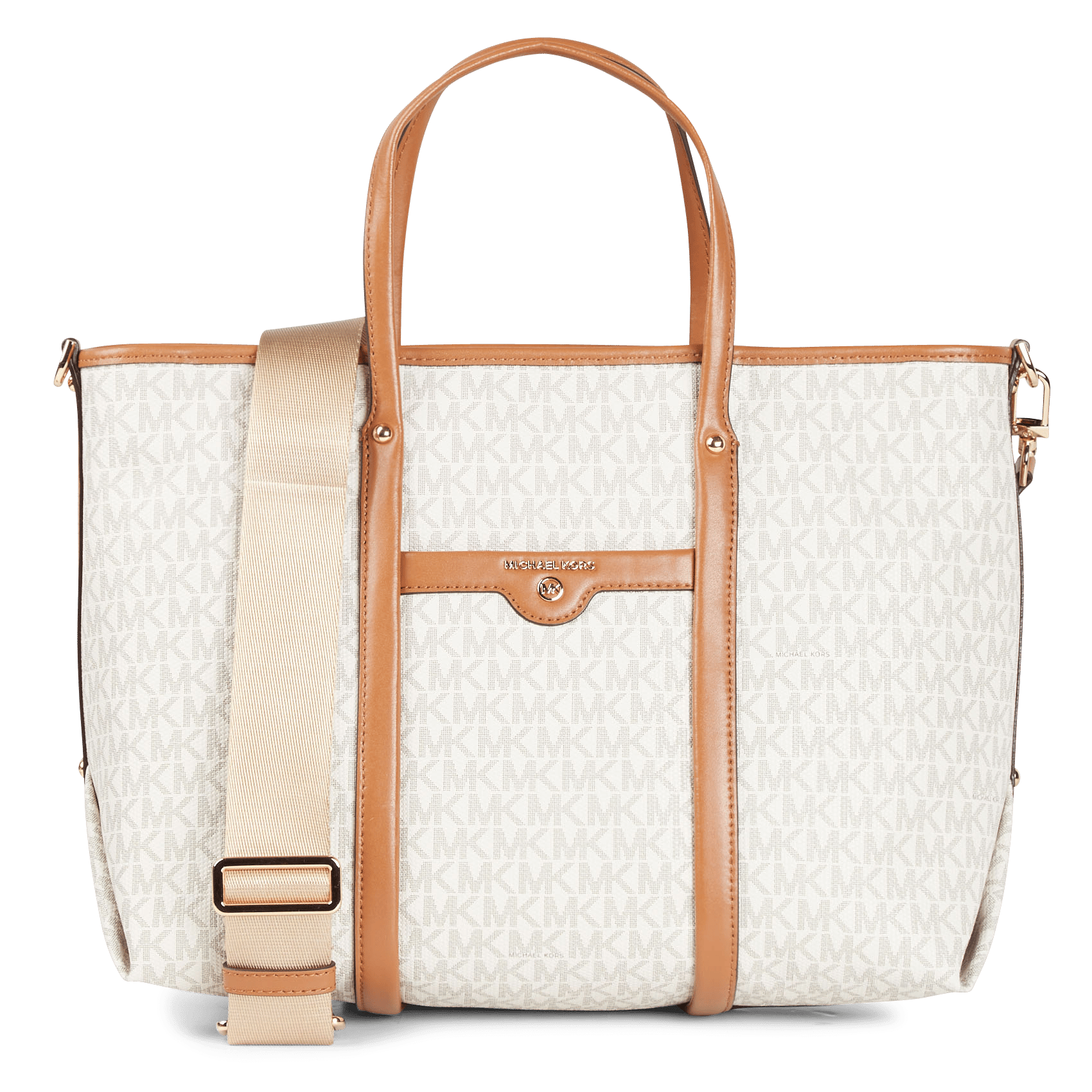 Bolso Shopper Con Logotipo Y Cremallera Vanilla/acrn Michael Kors - Mujer |  Place des Tendances