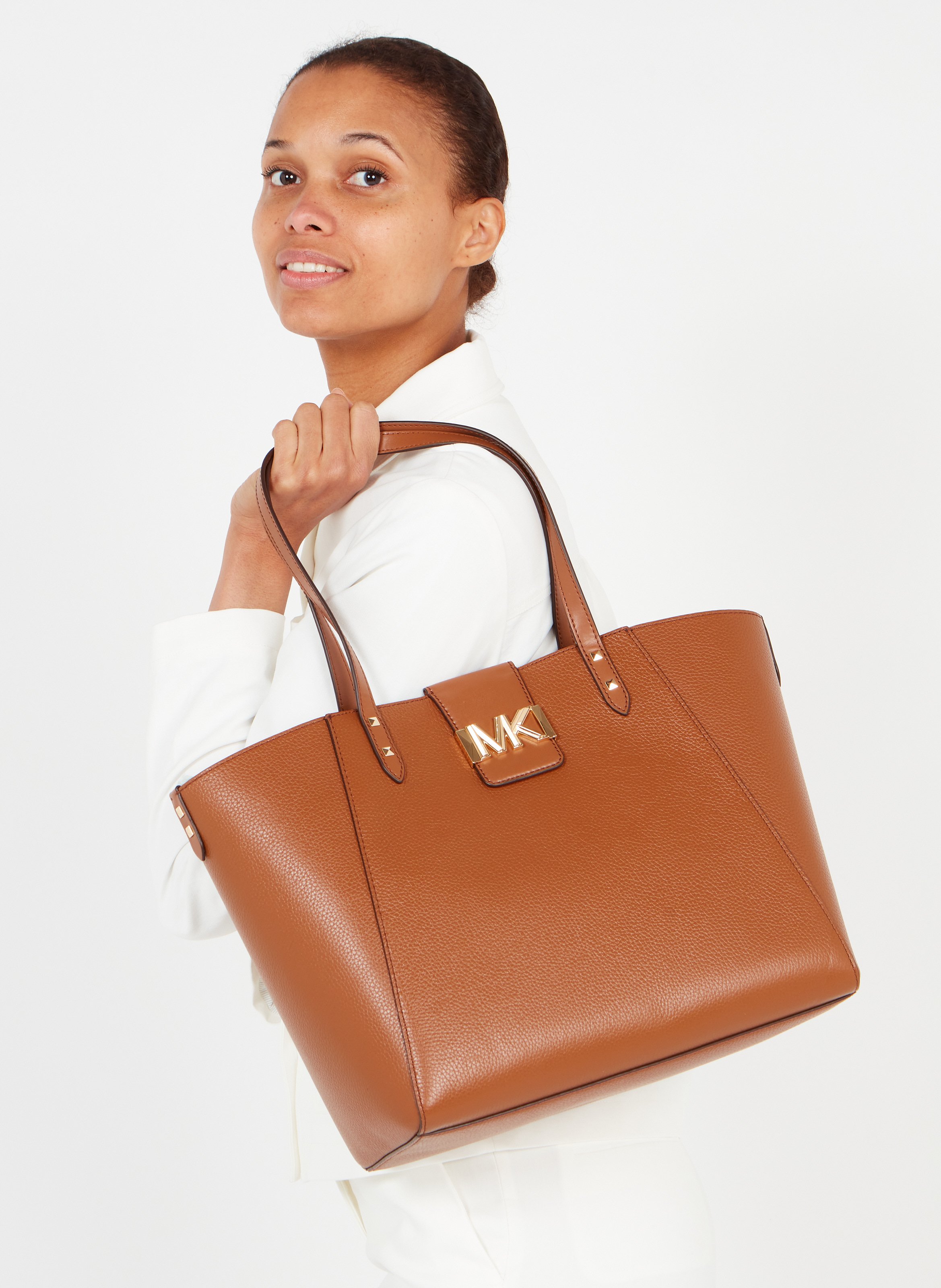 Bolso Shopper De Piel Granulada Luggage Michael Kors - Mujer | Place des  Tendances