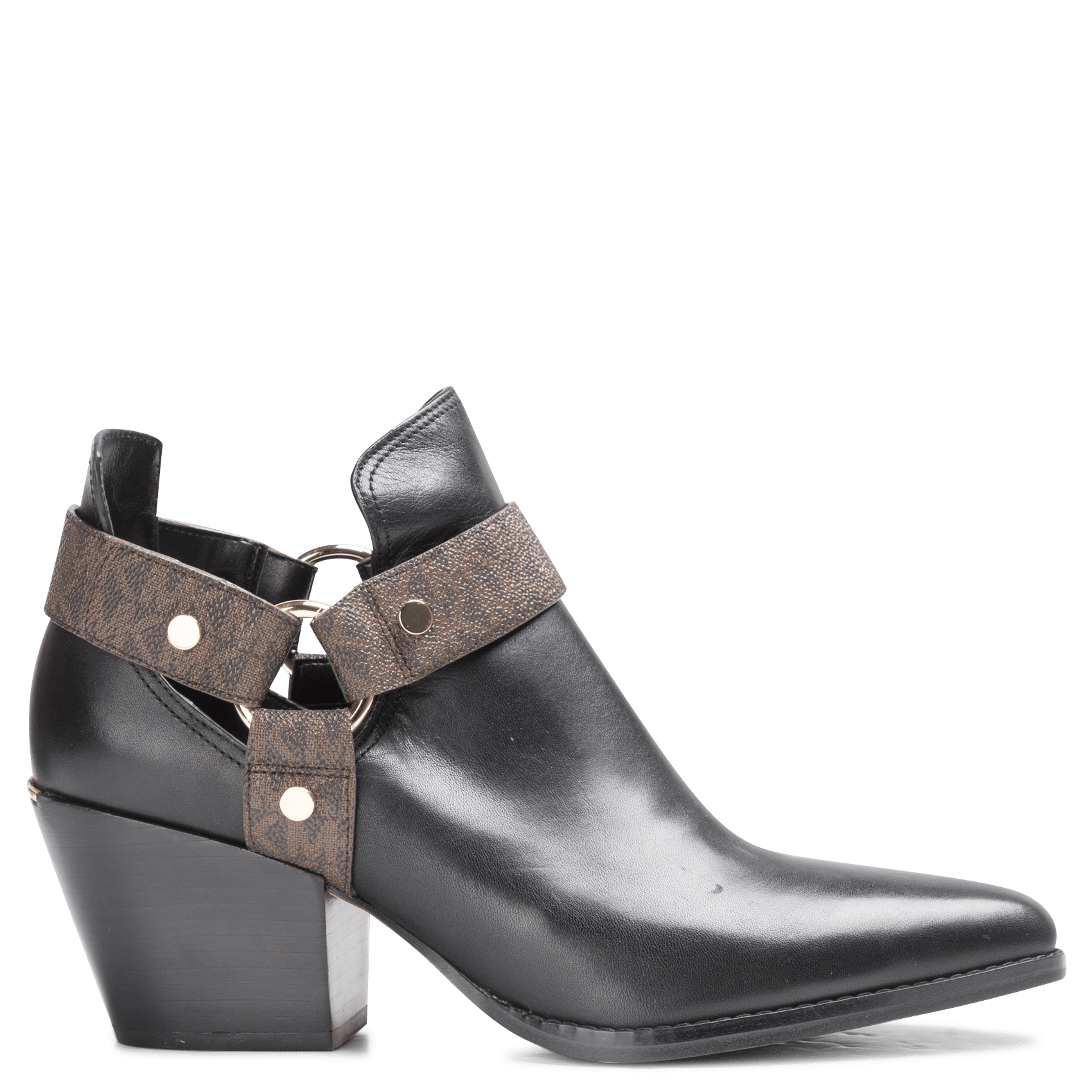 Botines De Piel Con Tacón Blk/brown Michael Kors - Mujer | Place des  Tendances