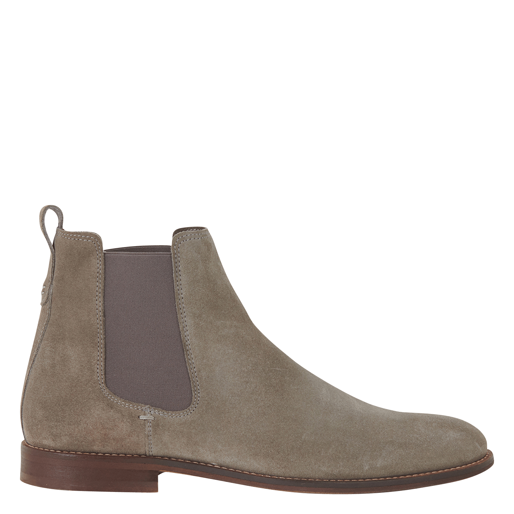 Botines Chelsea De Piel Aterciopelada Gris Minelli - Hombre | Place des  Tendances
