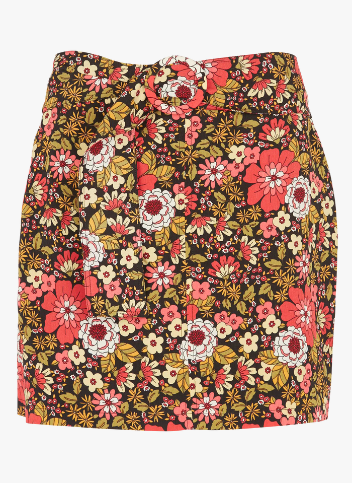 MOLLY BRACKEN Falda corta con estampado de flores en multicolor