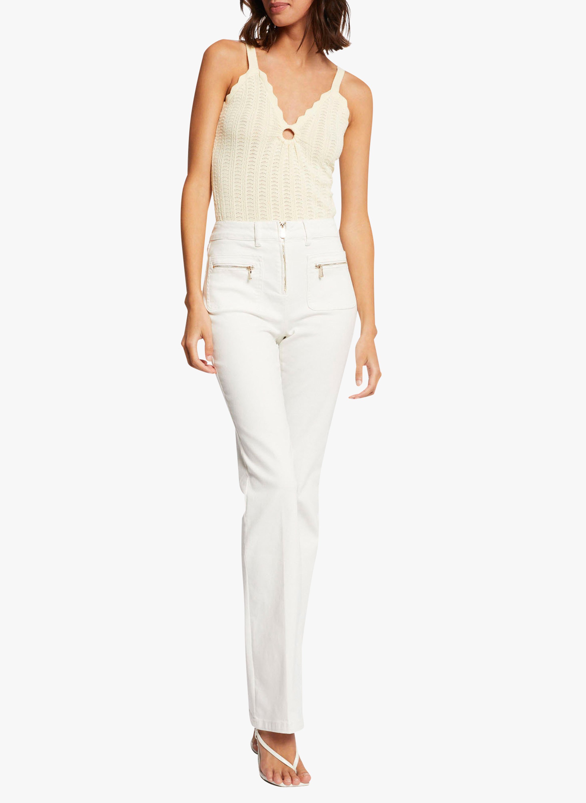 Pantalón Bootcut Off White Morgan - Mujer | Place des Tendances