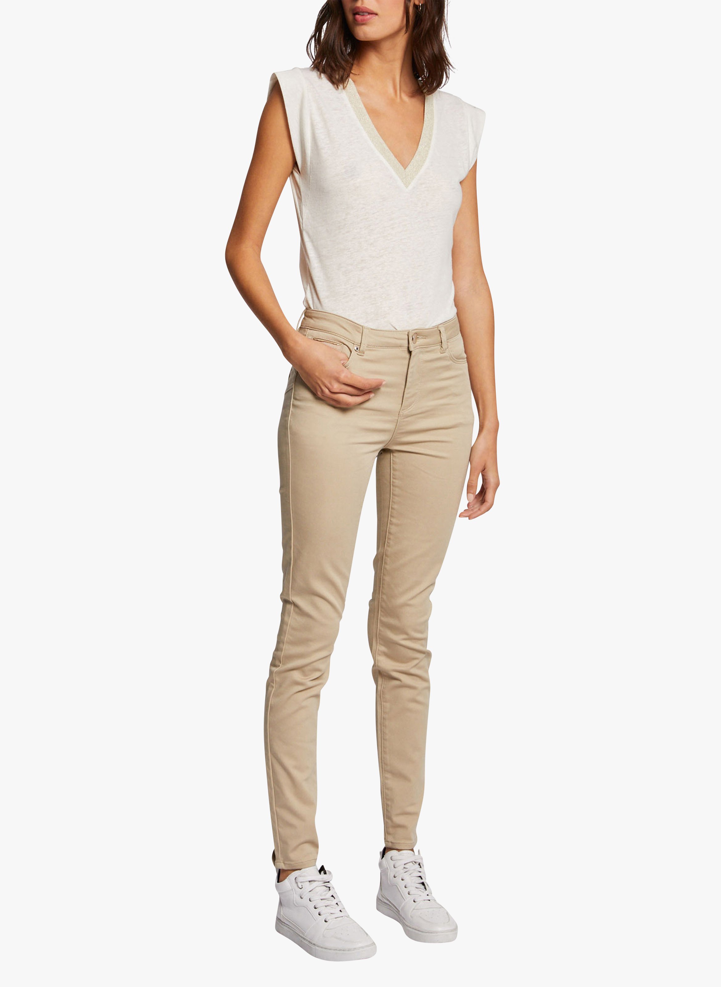 Pantalones de beige Mujer | Place des Tendances