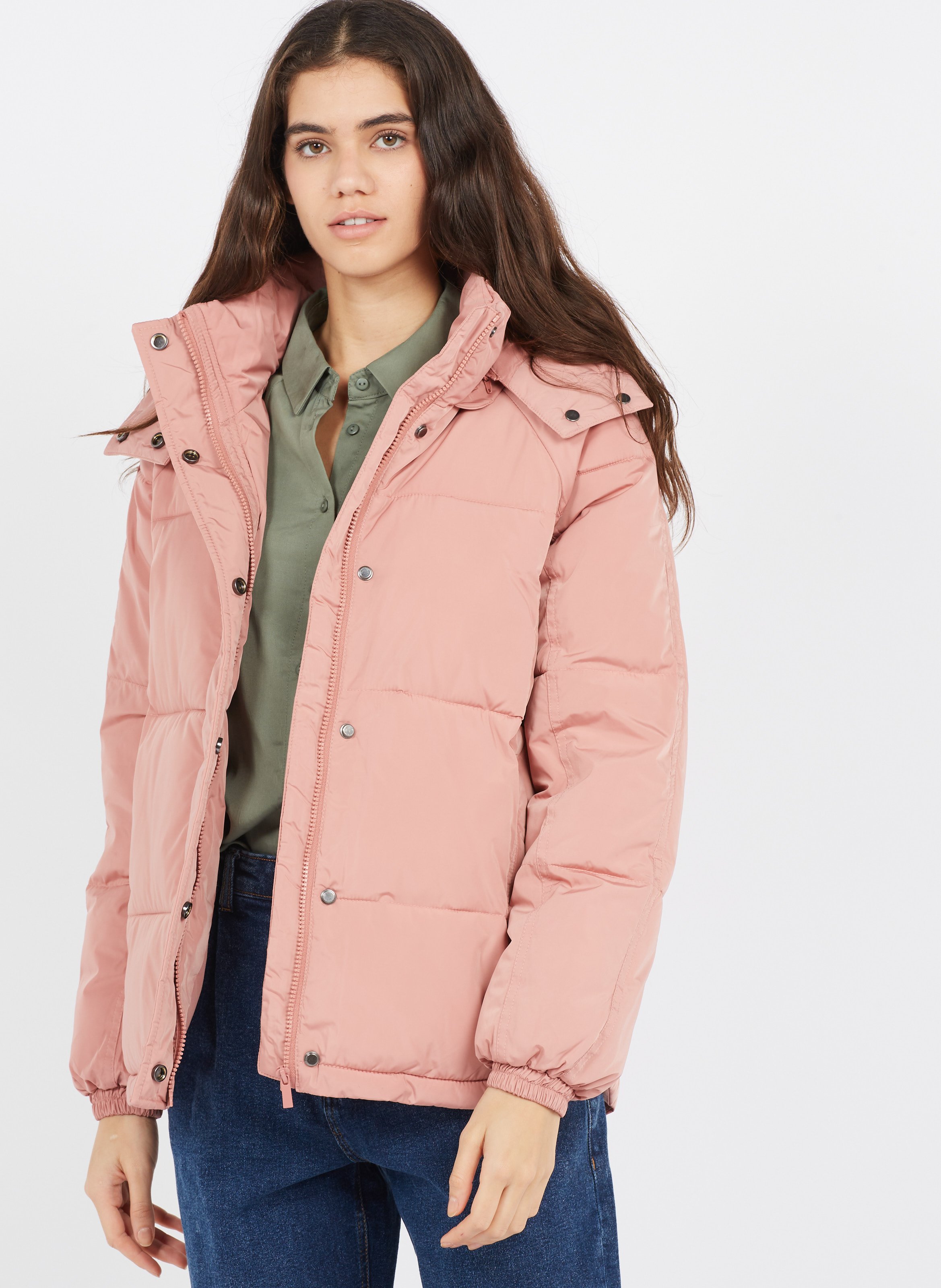 anorak rosa mujer
