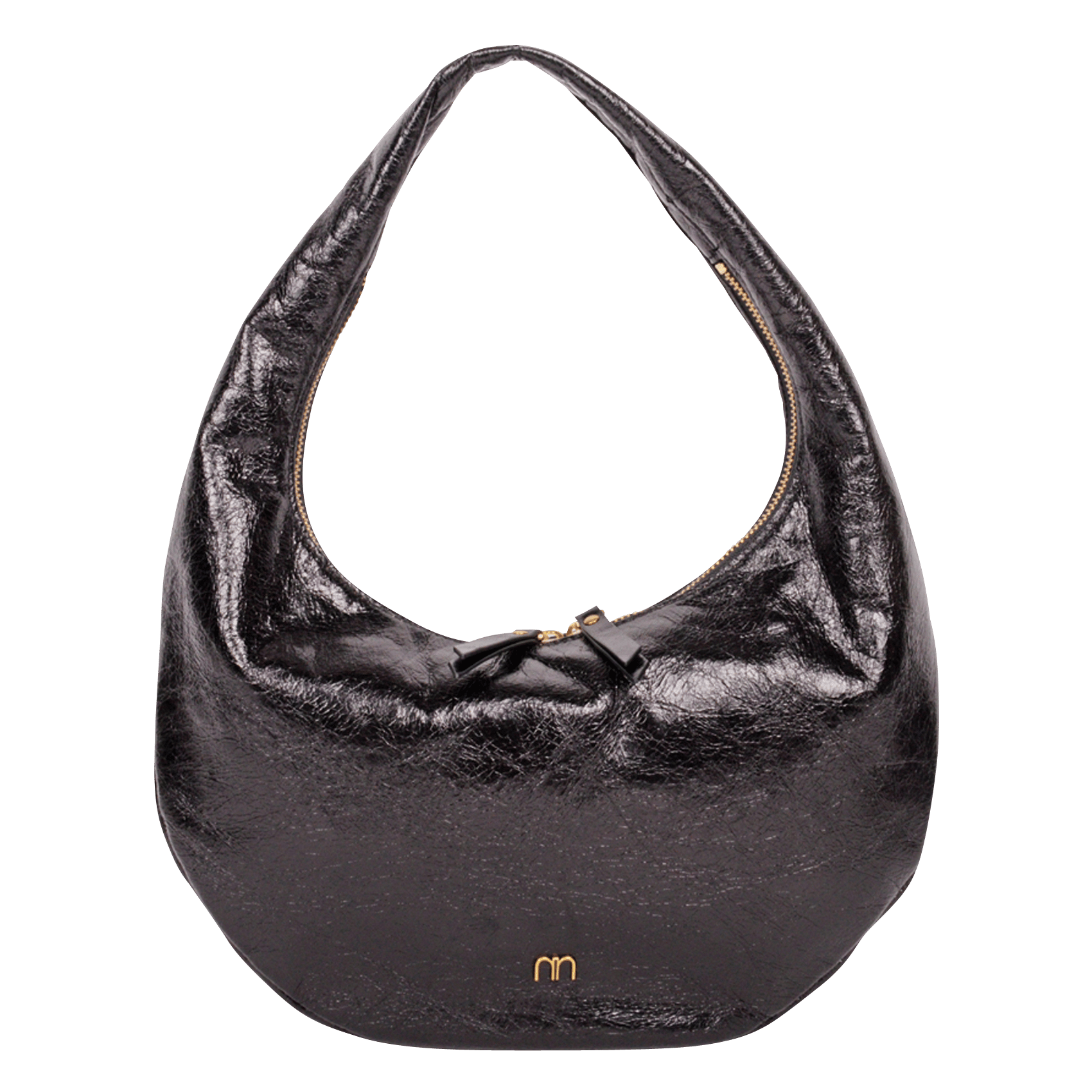 Bolso de Hombro en piel Piel Vacuno y color Negro y Zebra print - BARADA -  Pinavall S.L.