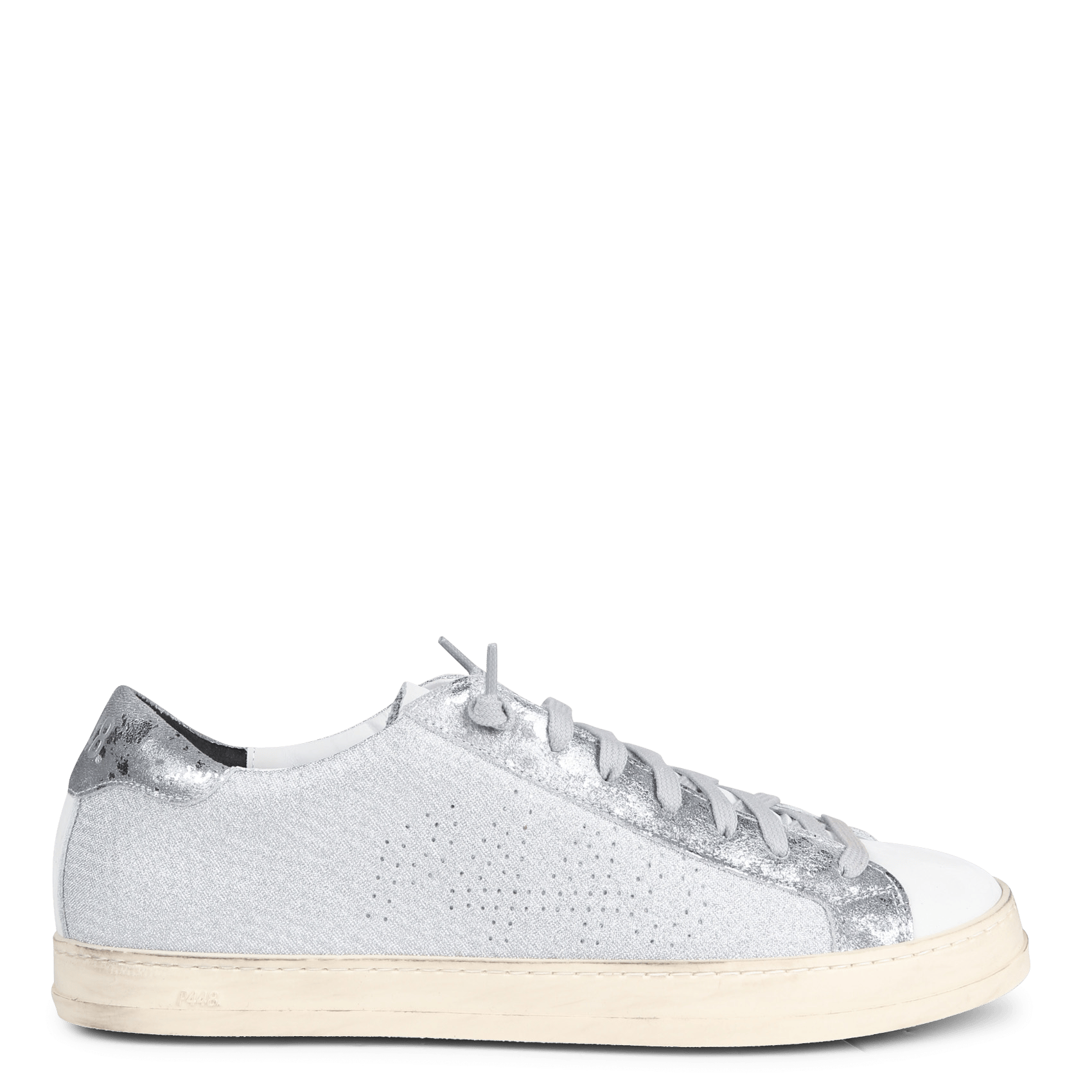 Zapatillas Bajas Metalizadas White-silver P448 - Mujer | Place des Tendances