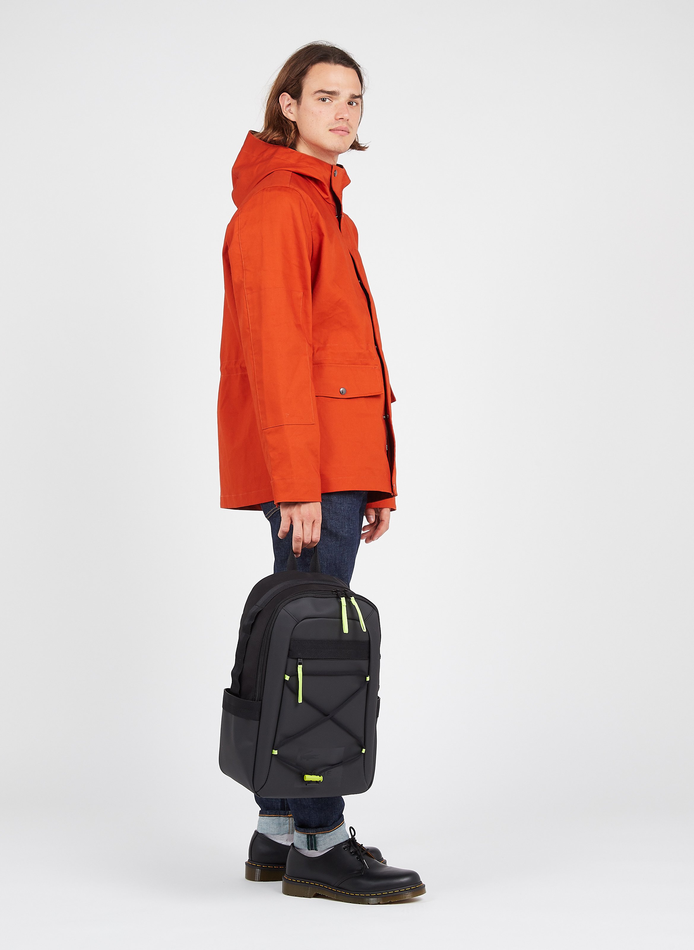 Mochila Cordones Elásticos Indien/gris Chine Lacoste - Hombre Place des Tendances