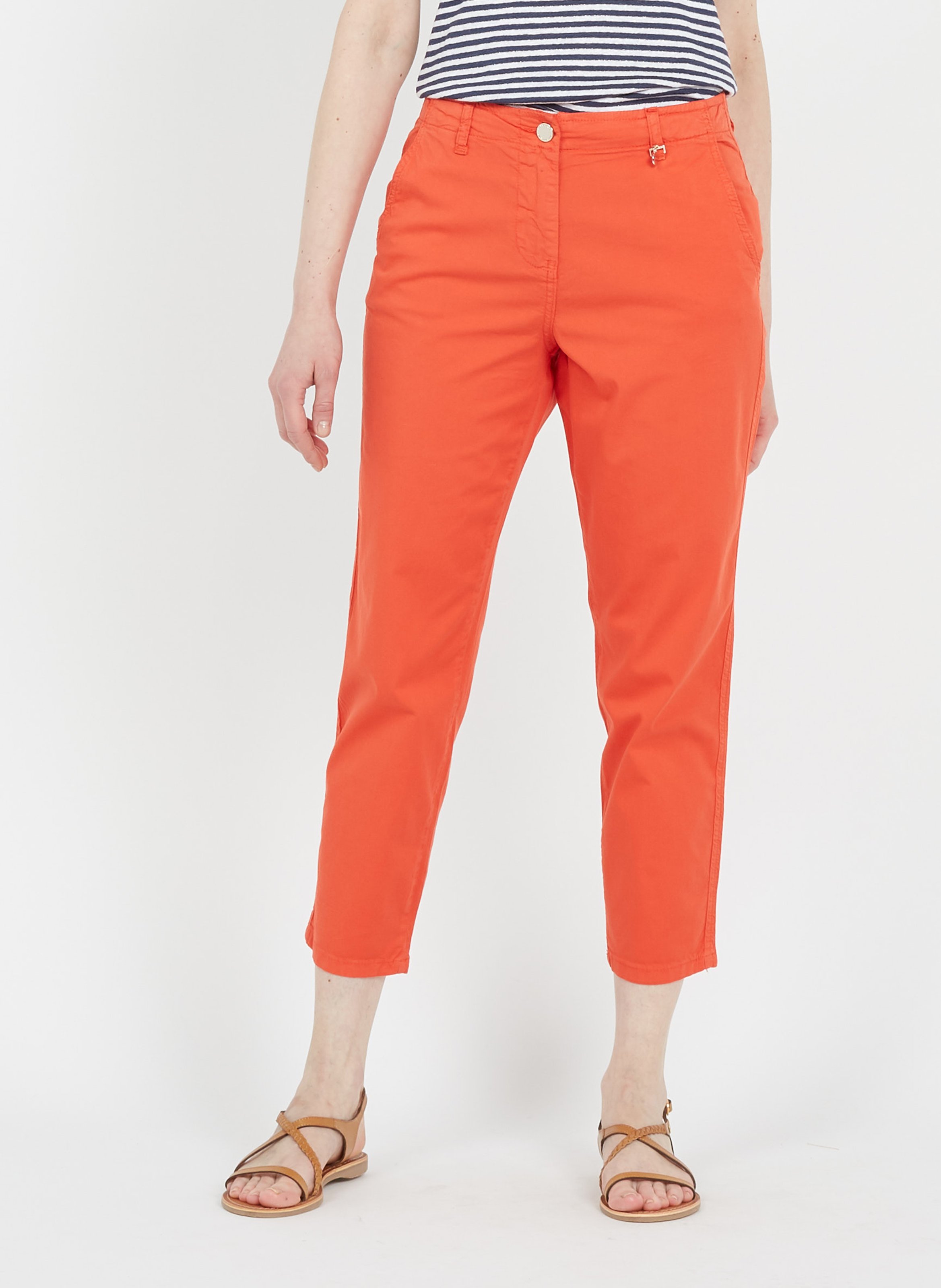 Pantalón Chino Recto De Algodón Elástico Red Pennyblack - Mujer | Place des  Tendances