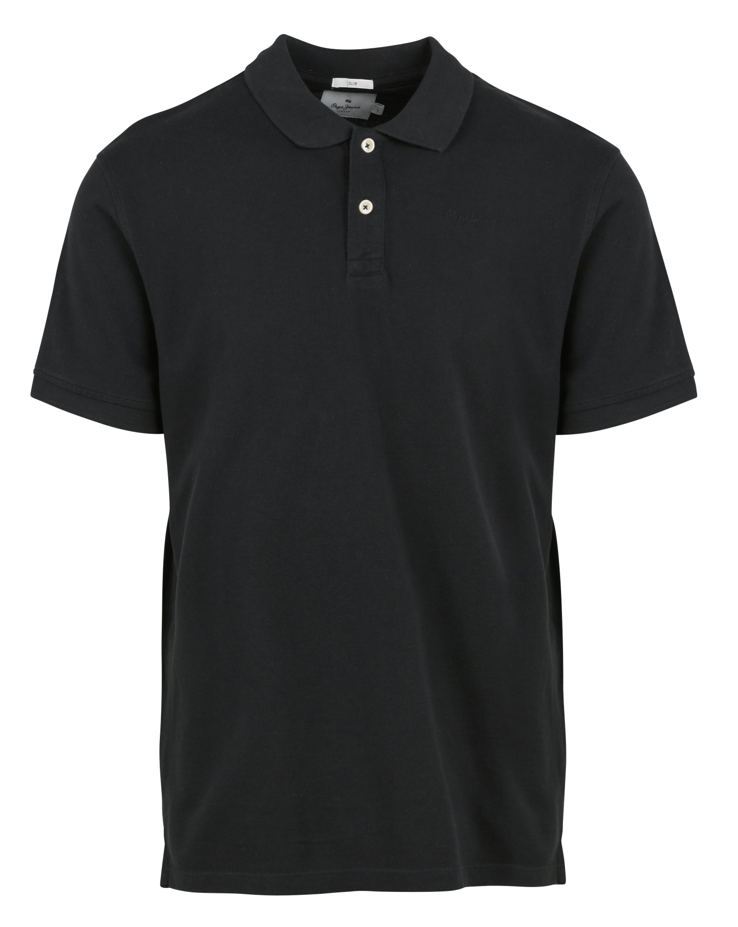 Polo Slim Fit De Piqué De Algodón Black Pepe Jeans - Hombre | Place des  Tendances