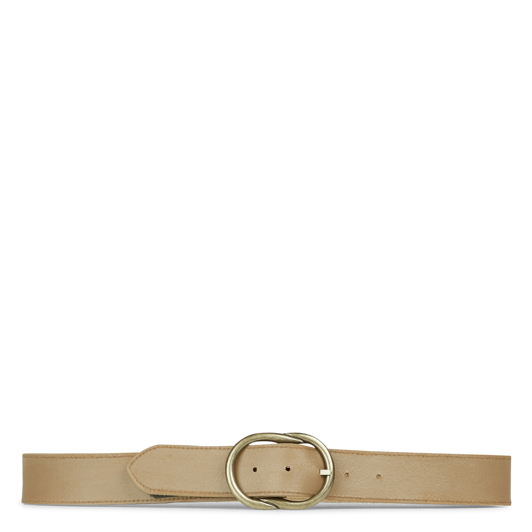 Cinturon De Piel Con Hebilla Toasted Coconut Pieces Mujer Place Des Tendances